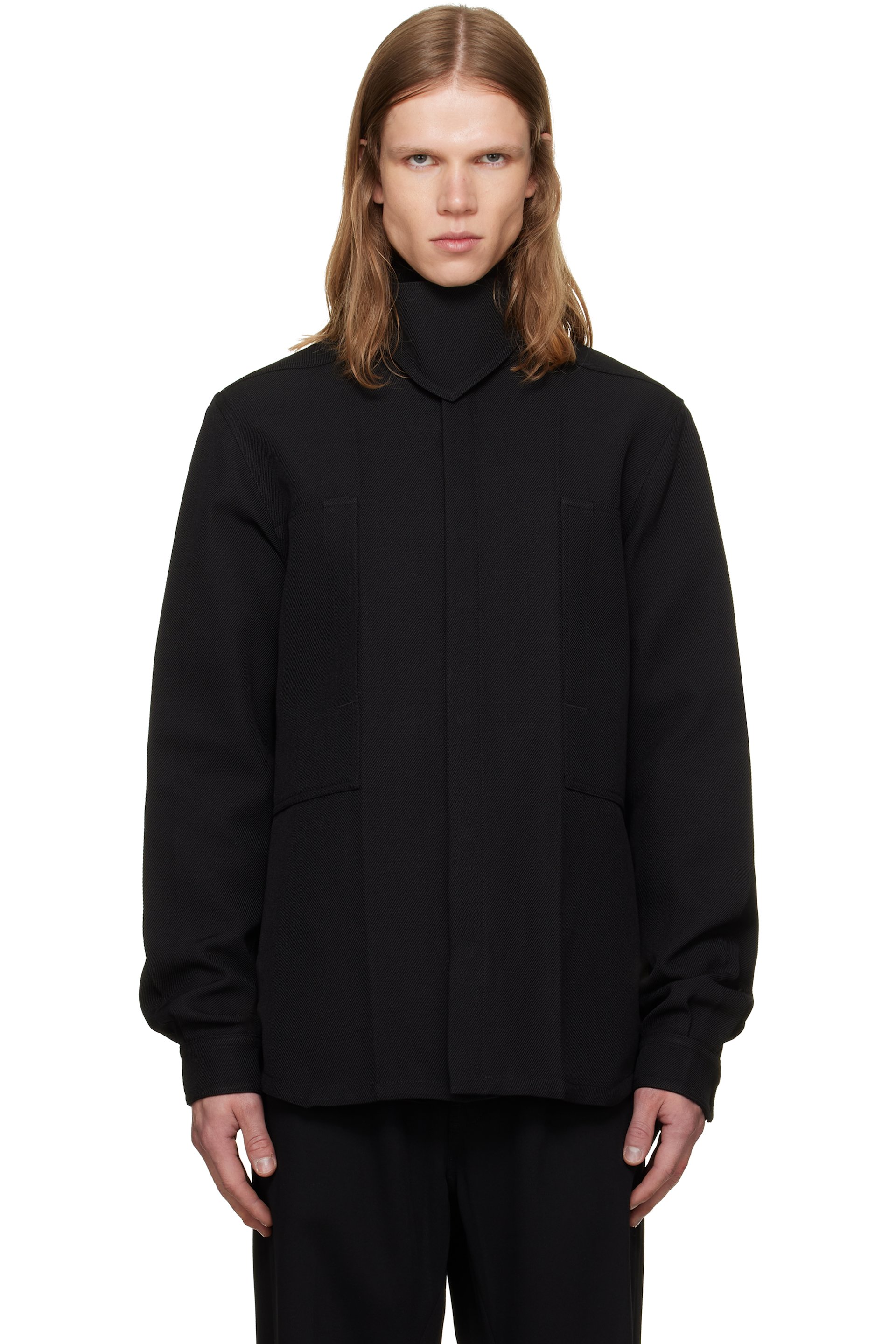 Rick Owens - Black Tower Outershirt Jacket