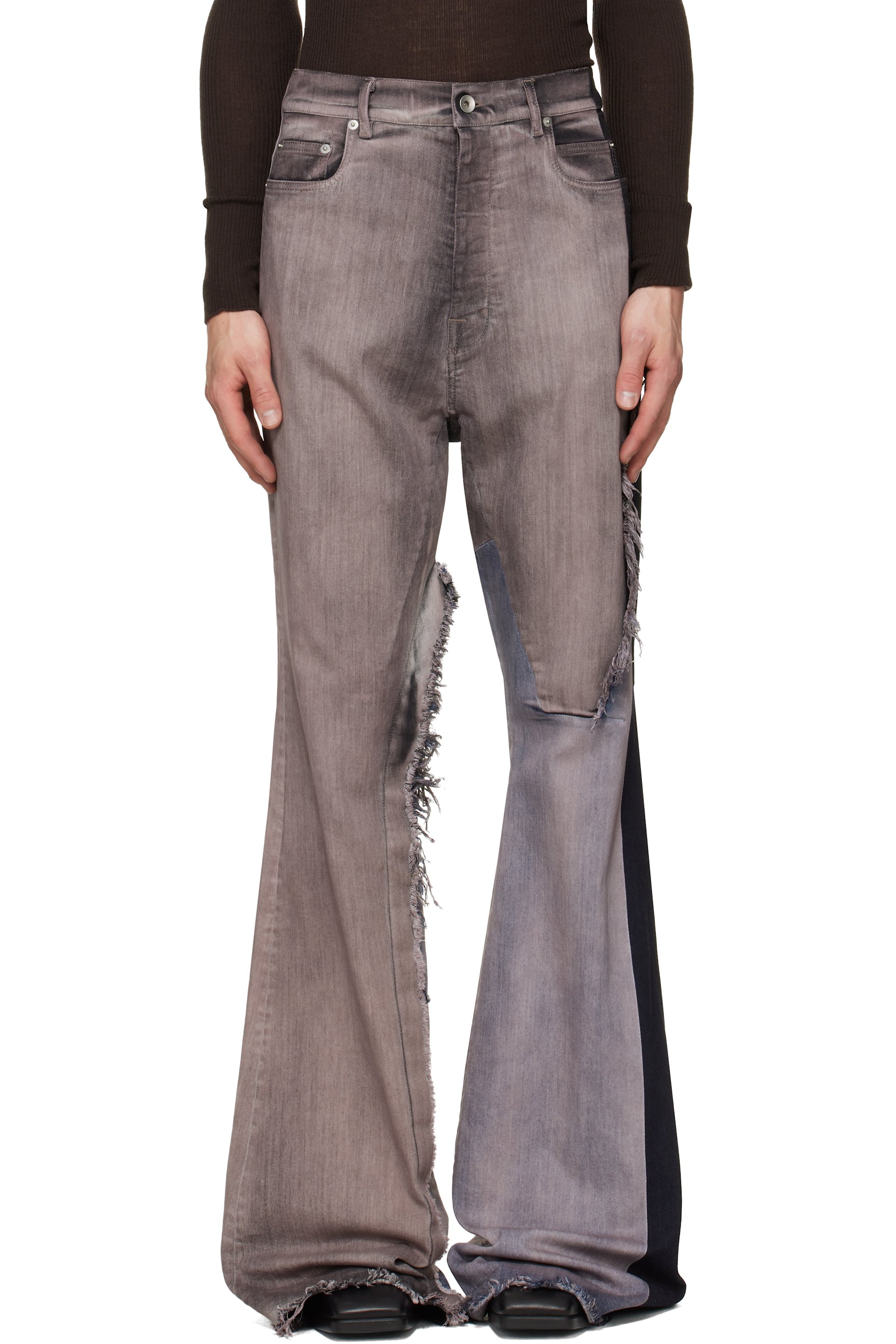 Rick Owens - Jean semi-évasé Bolan rose - Tower