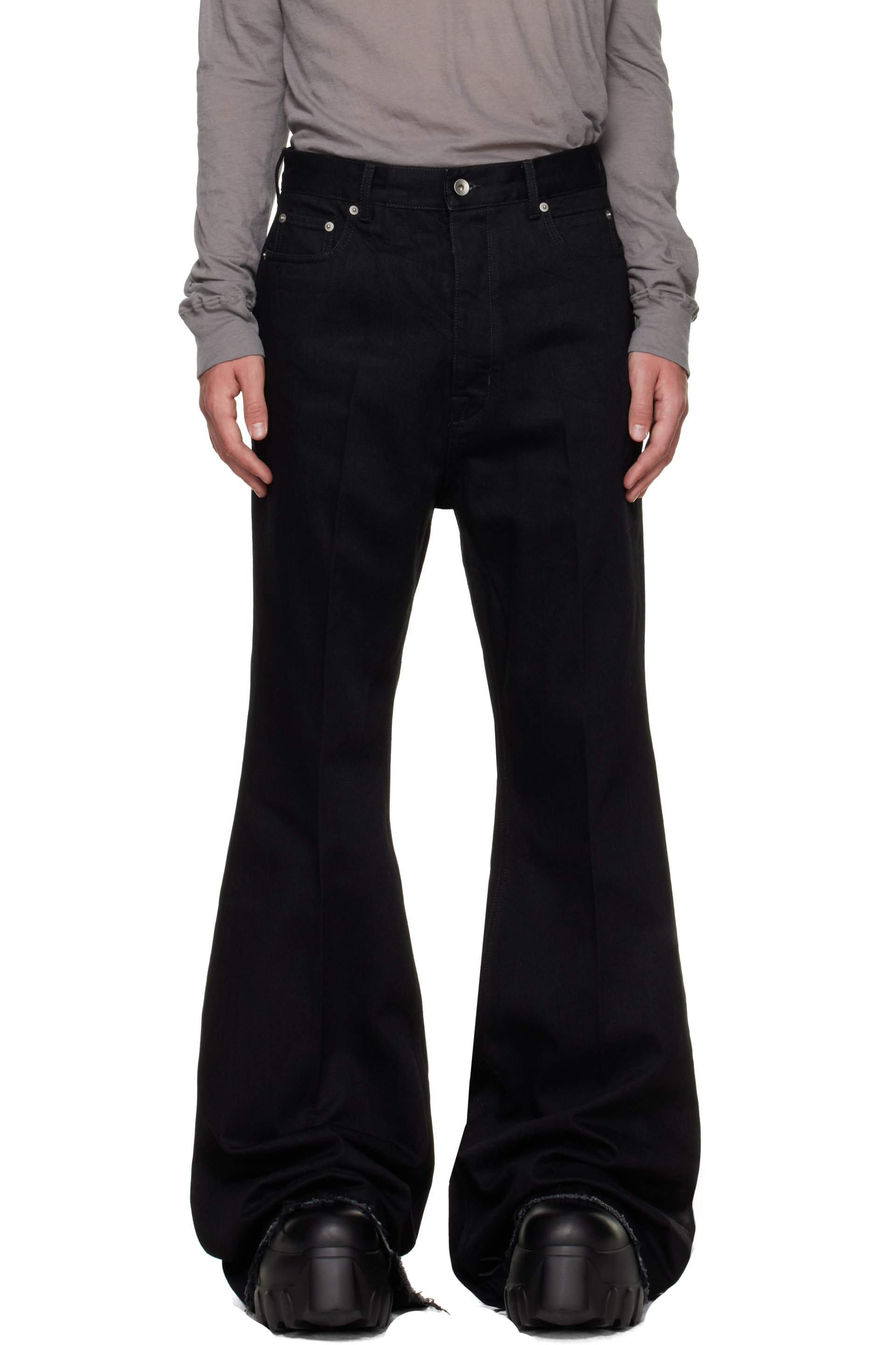 Rick Owens - Black Tower Bolan Bootcut Jeans