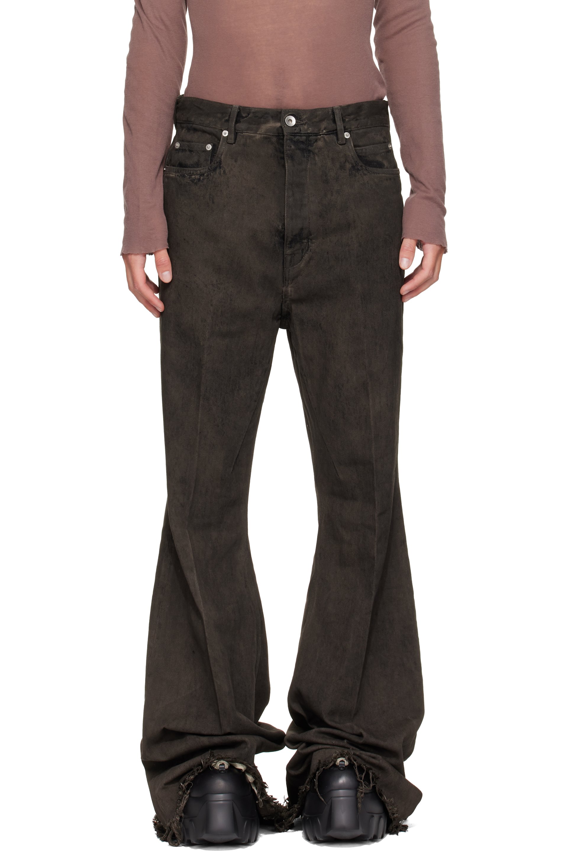 Rick Owens - Gray Tower Bolan Bootcut Jeans