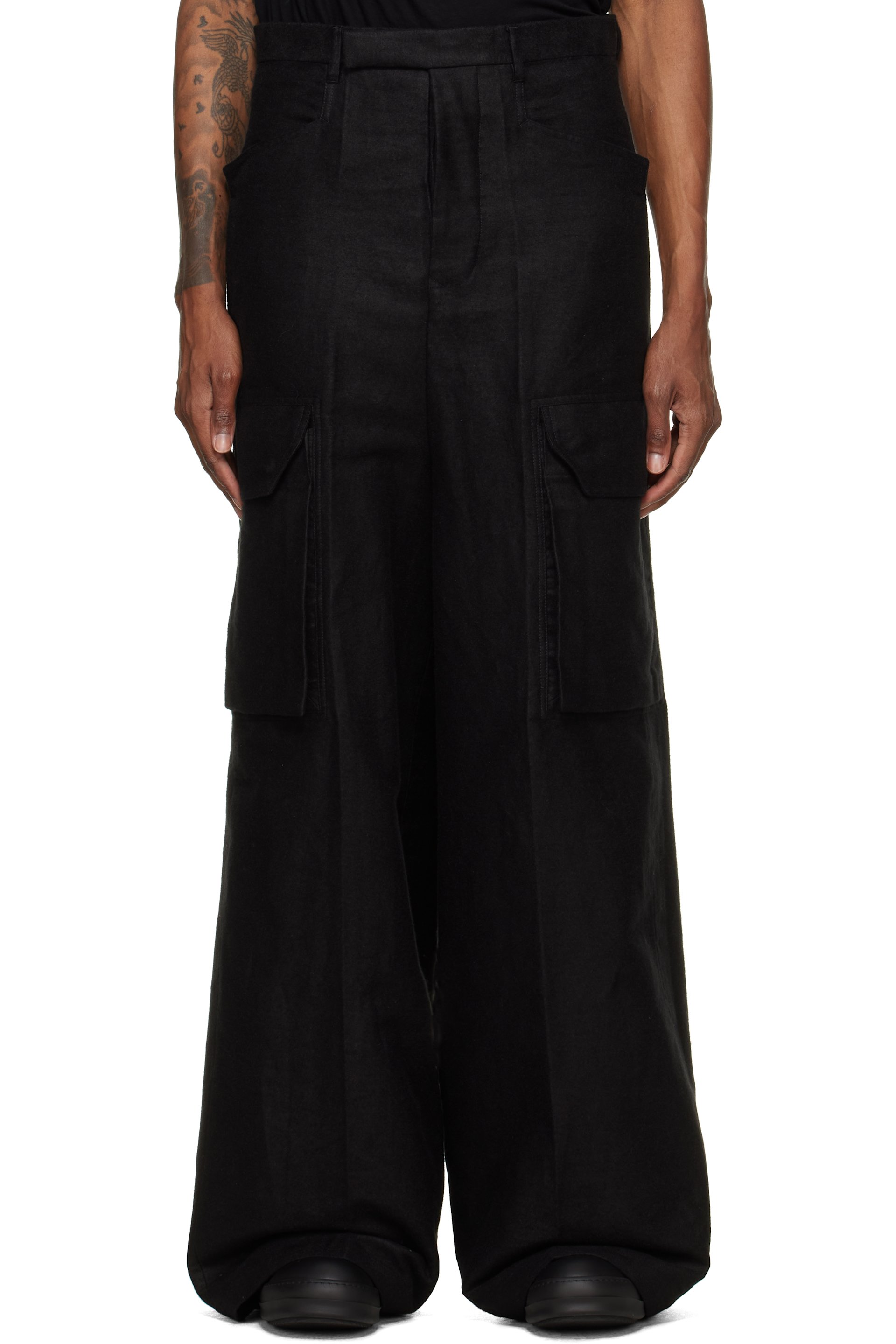 Rick Owens - Black Tower Mastodon Firbanks Cargo Pants
