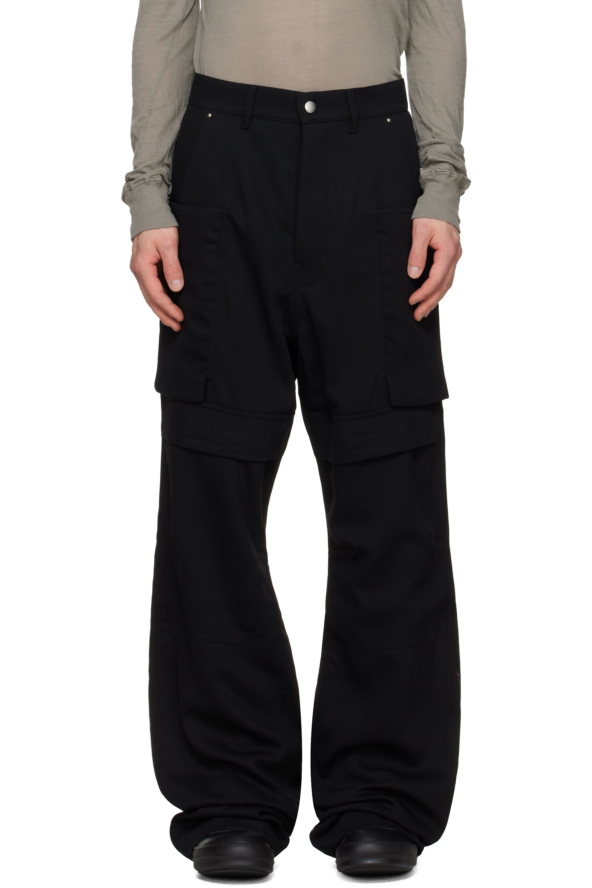 Rick Owens - Black Tower Stefan Cargo Pants