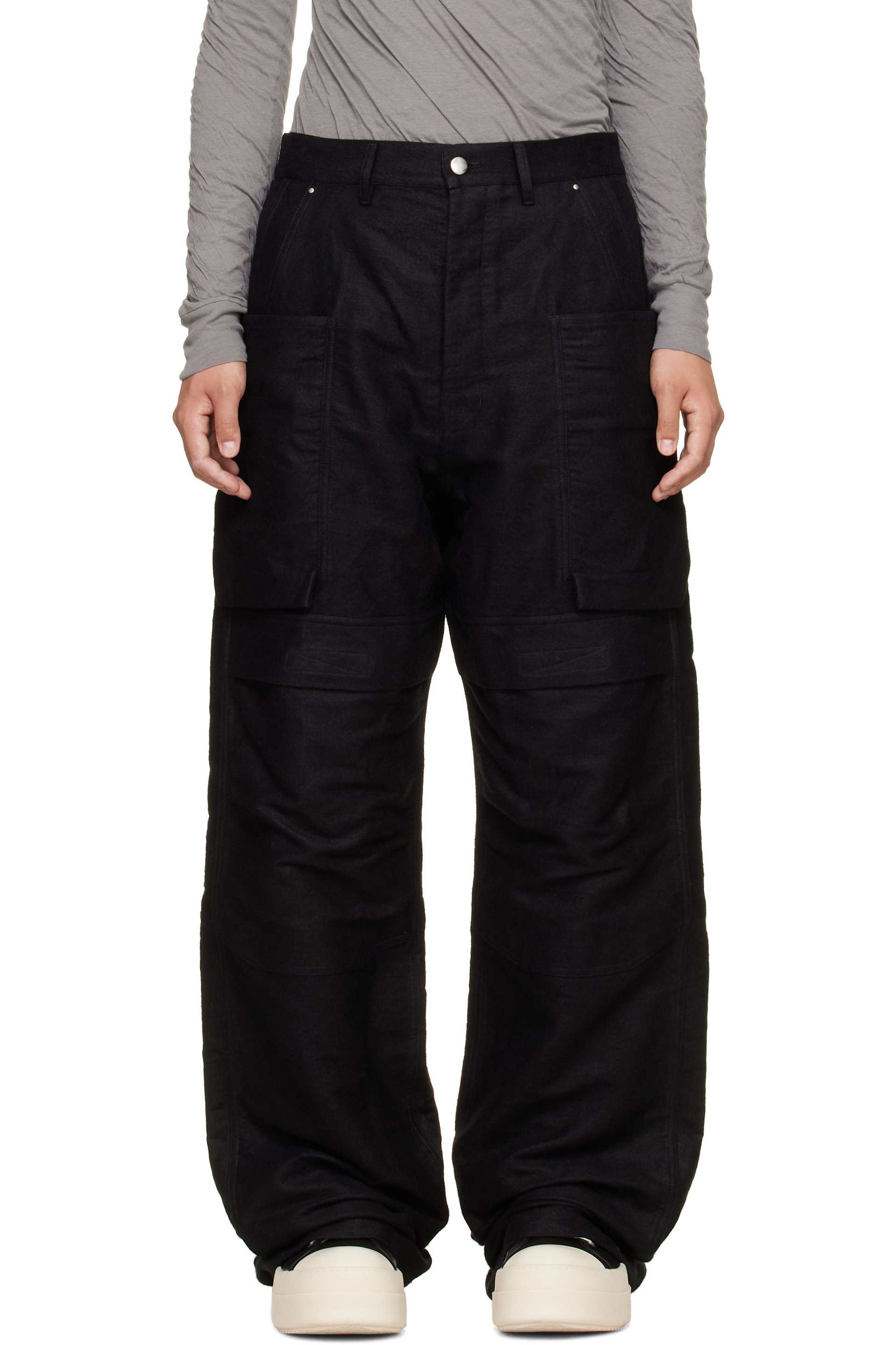 Rick Owens - Black Tower Stefan Cargo Pants