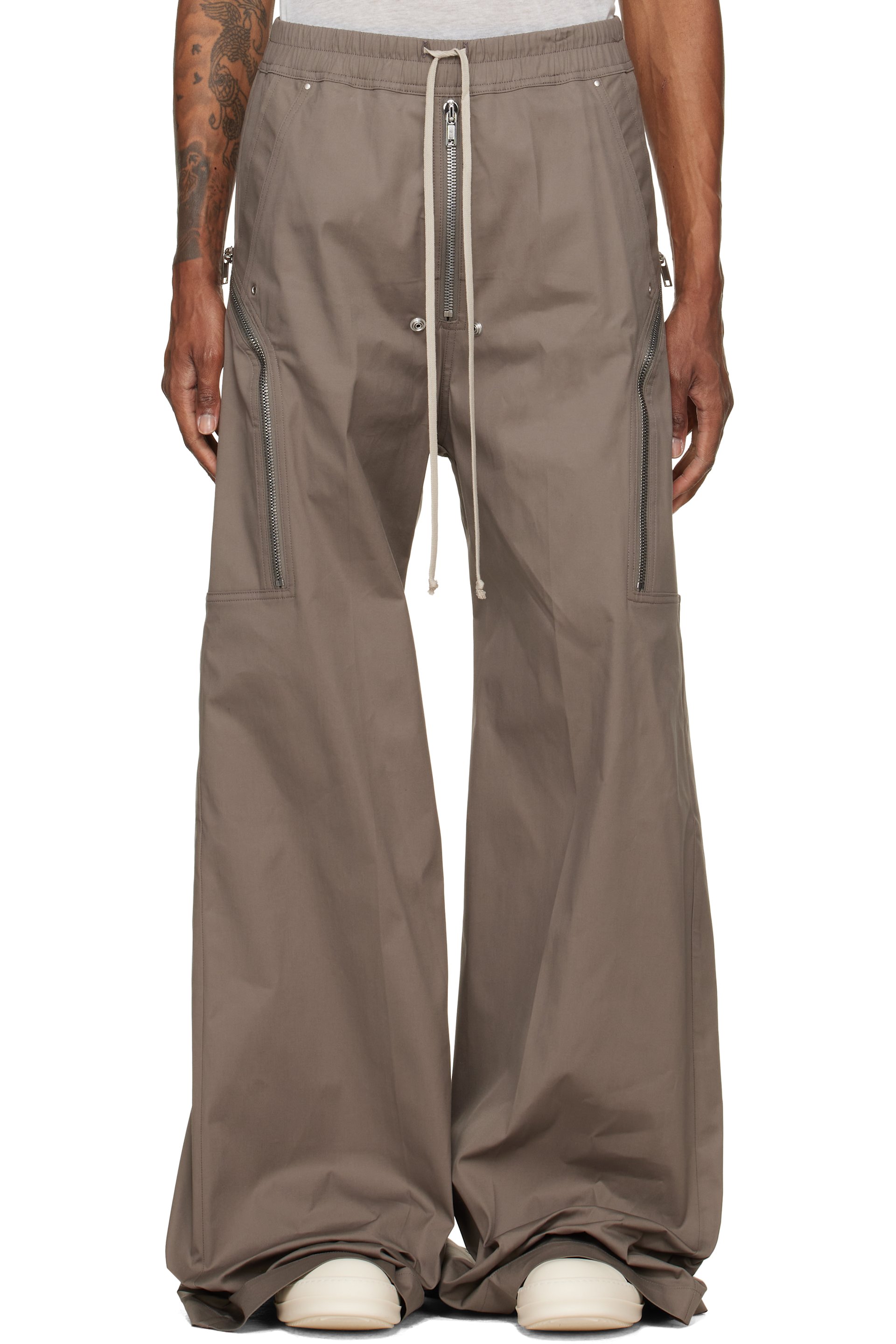 Rick Owens - Gray Tower Heizer Belas Cargo Pants