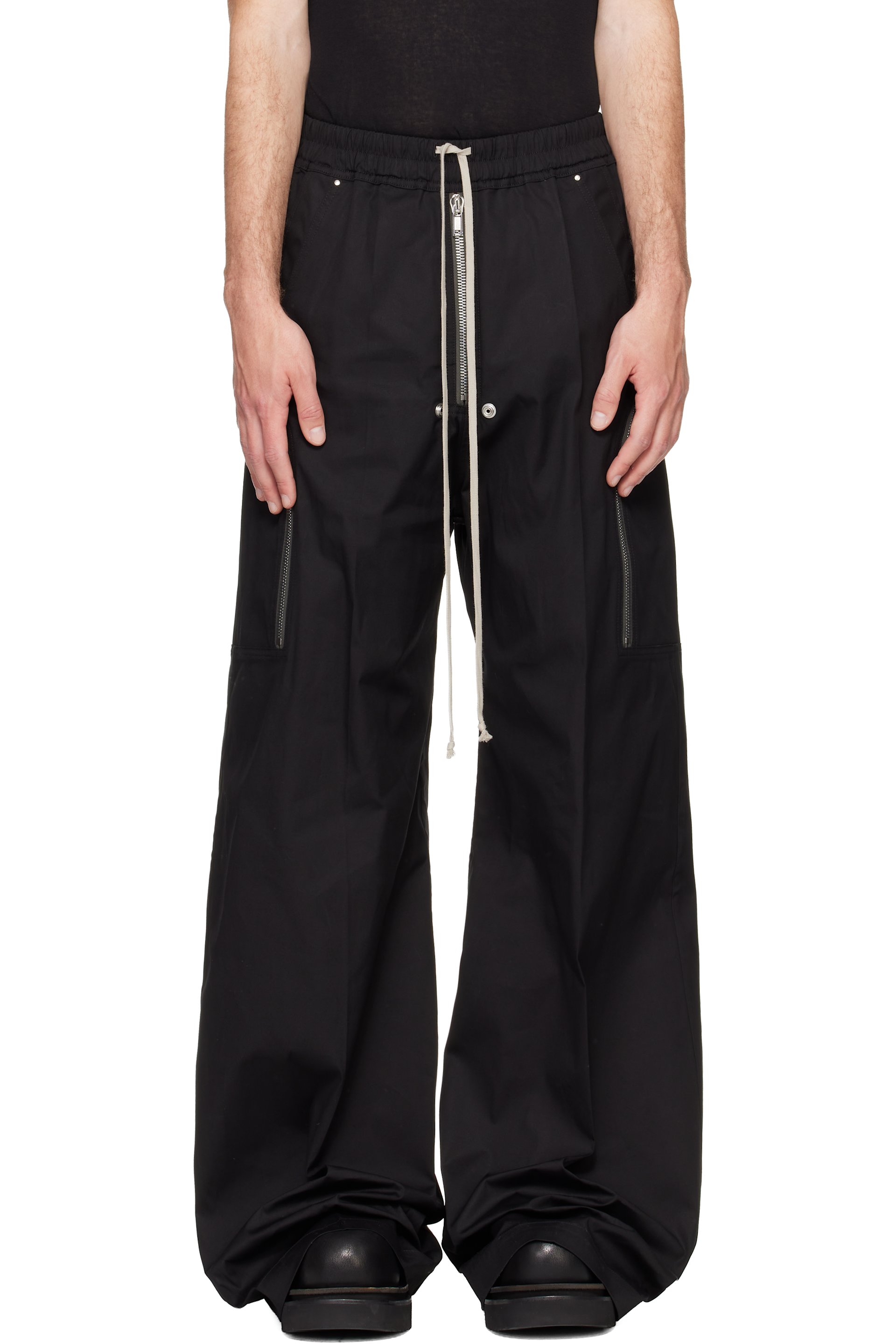 Rick Owens - Black Tower Heizer Belas Cargo Pants