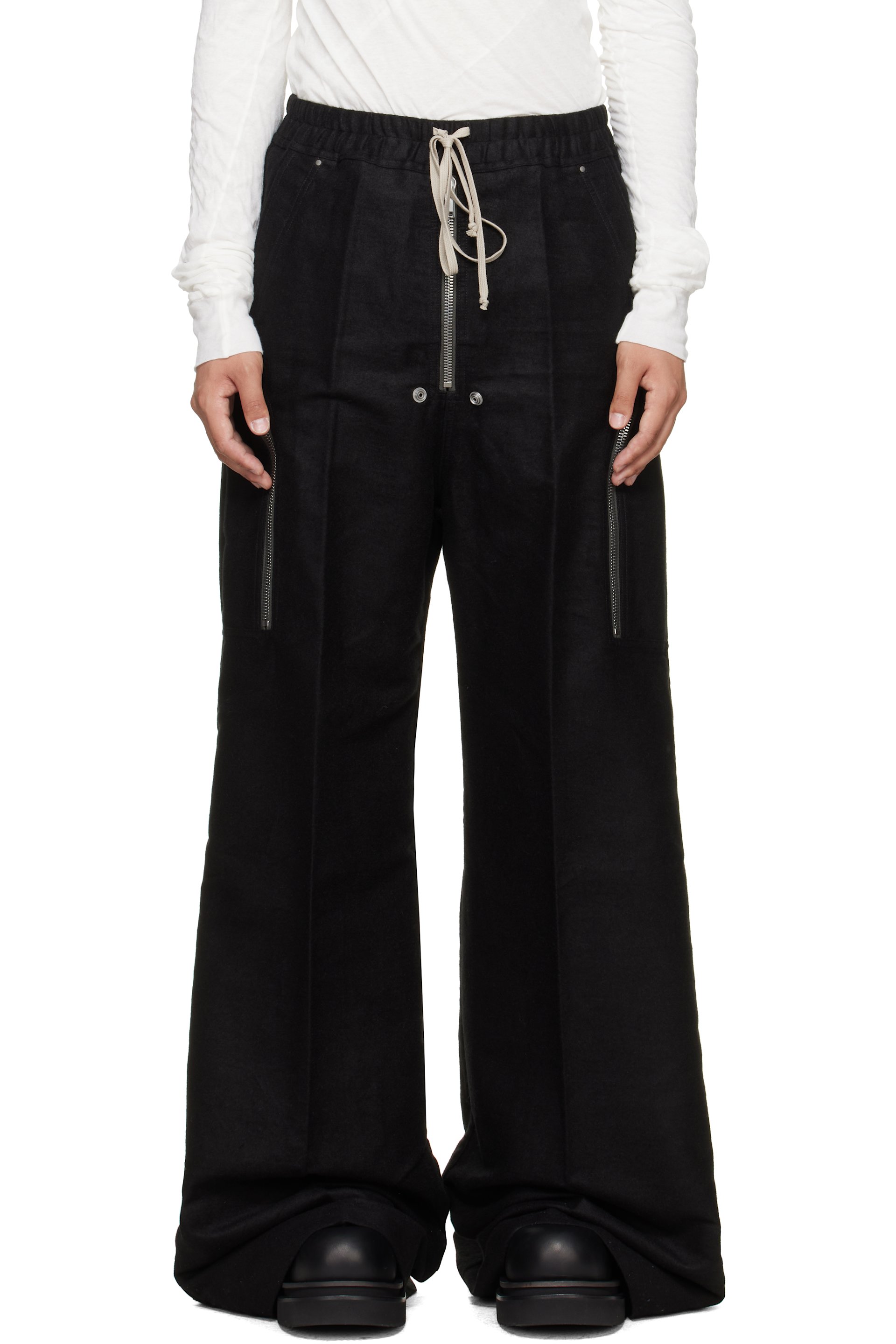 Rick Owens - Black Tower Heizer Belas Cargo Pants