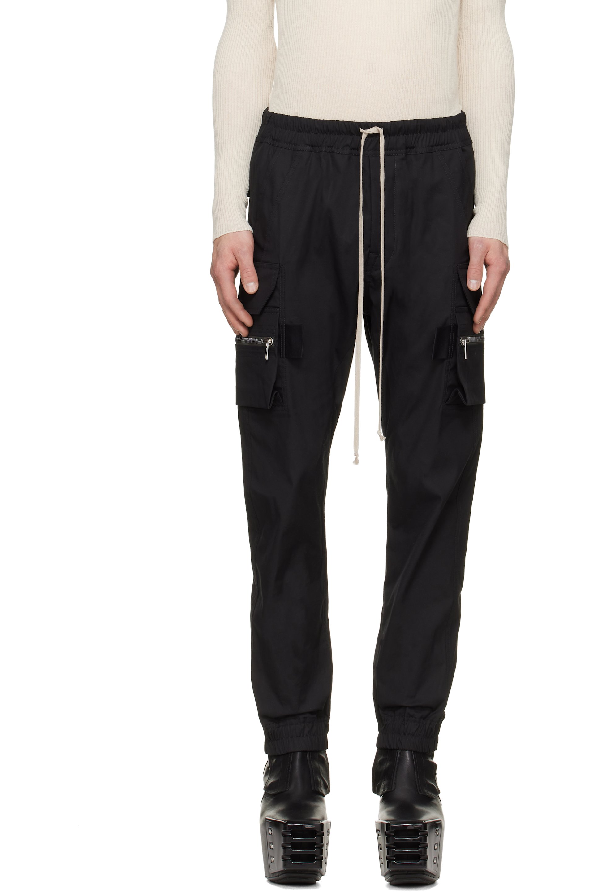 Rick Owens - Pantalon cargo Mastodon noir - Tower