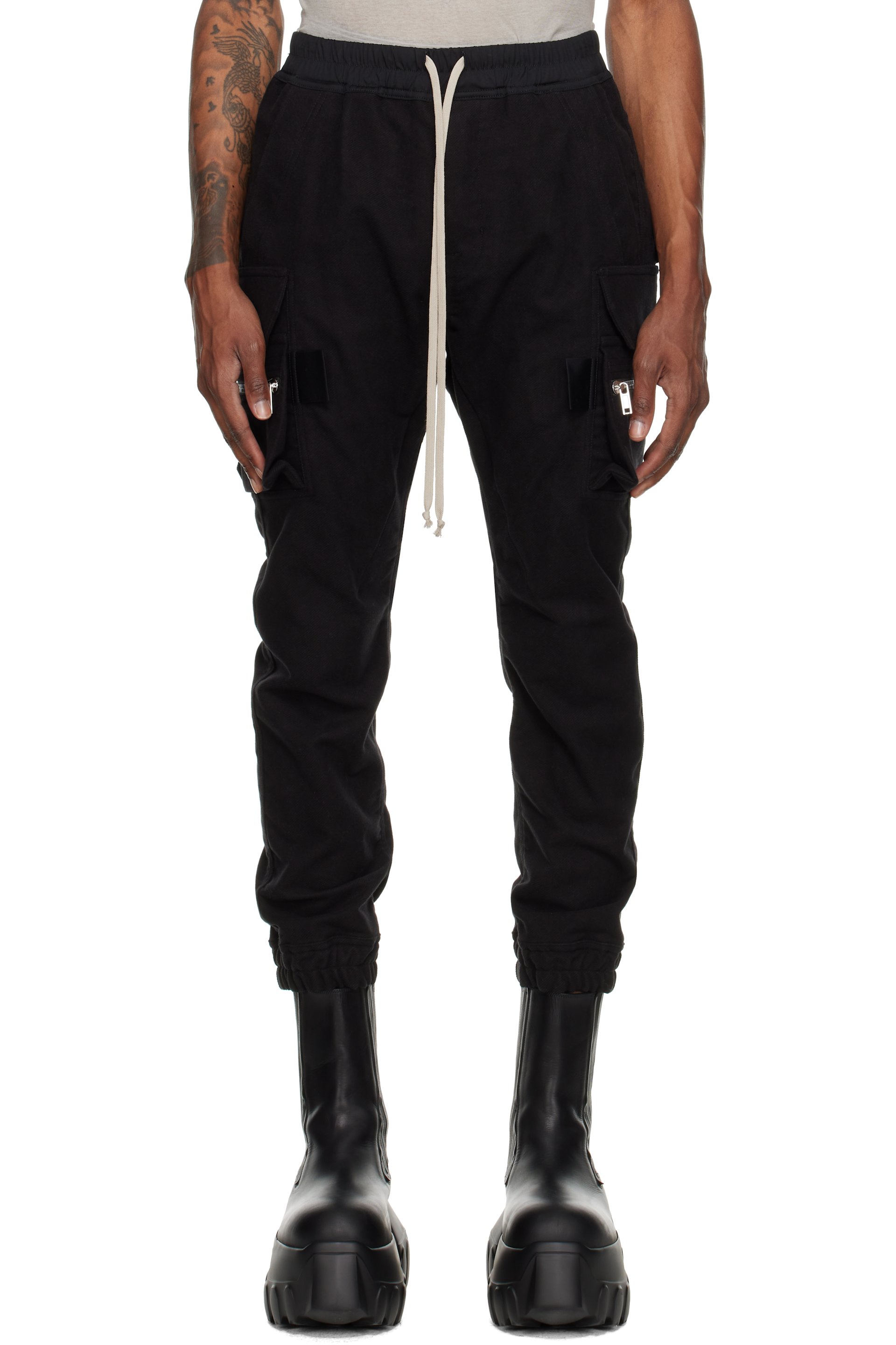 Rick Owens - Black Tower Mastodon Cargo Pants
