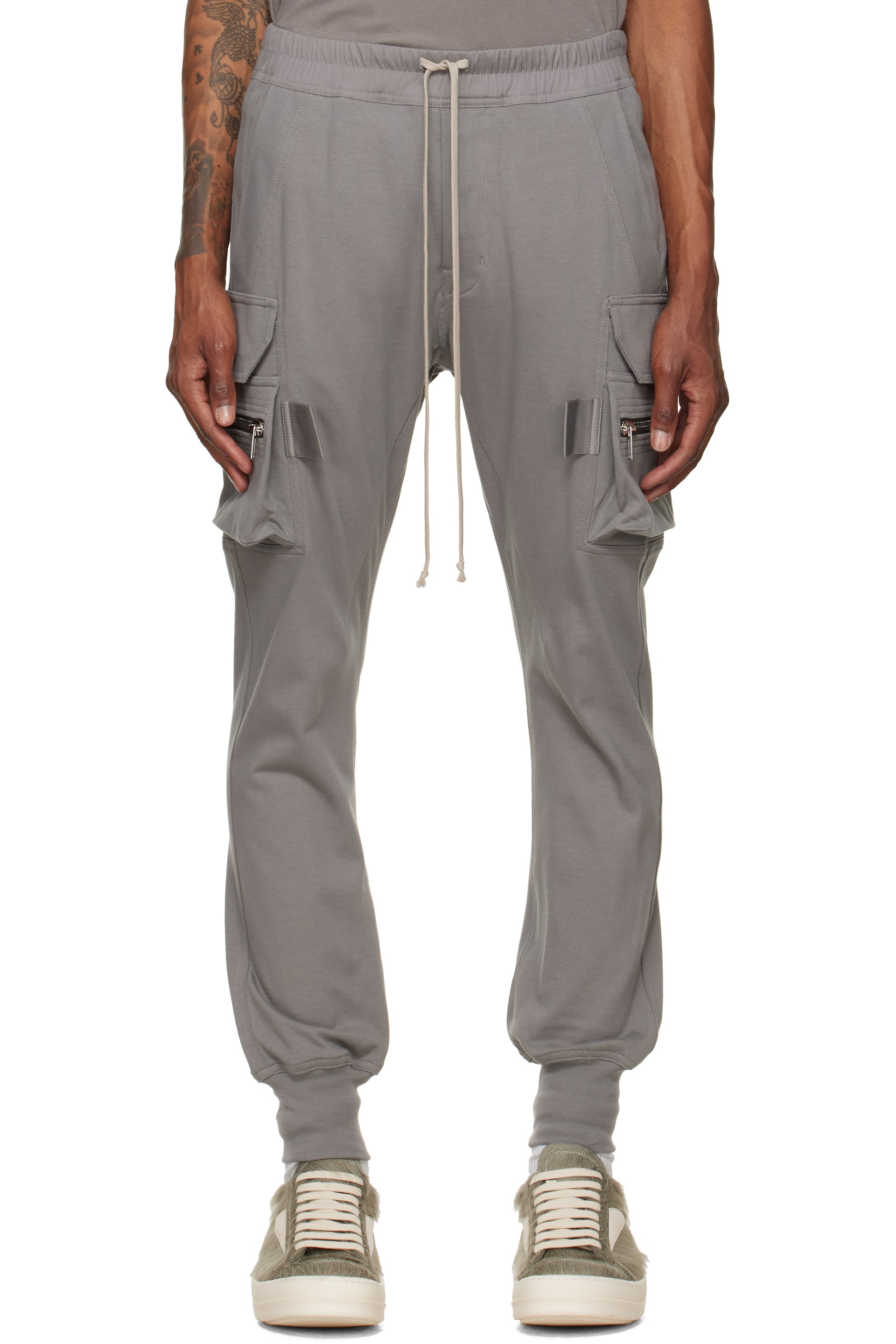 Rick Owens - Gray Tower Mastodon Cargo Pants