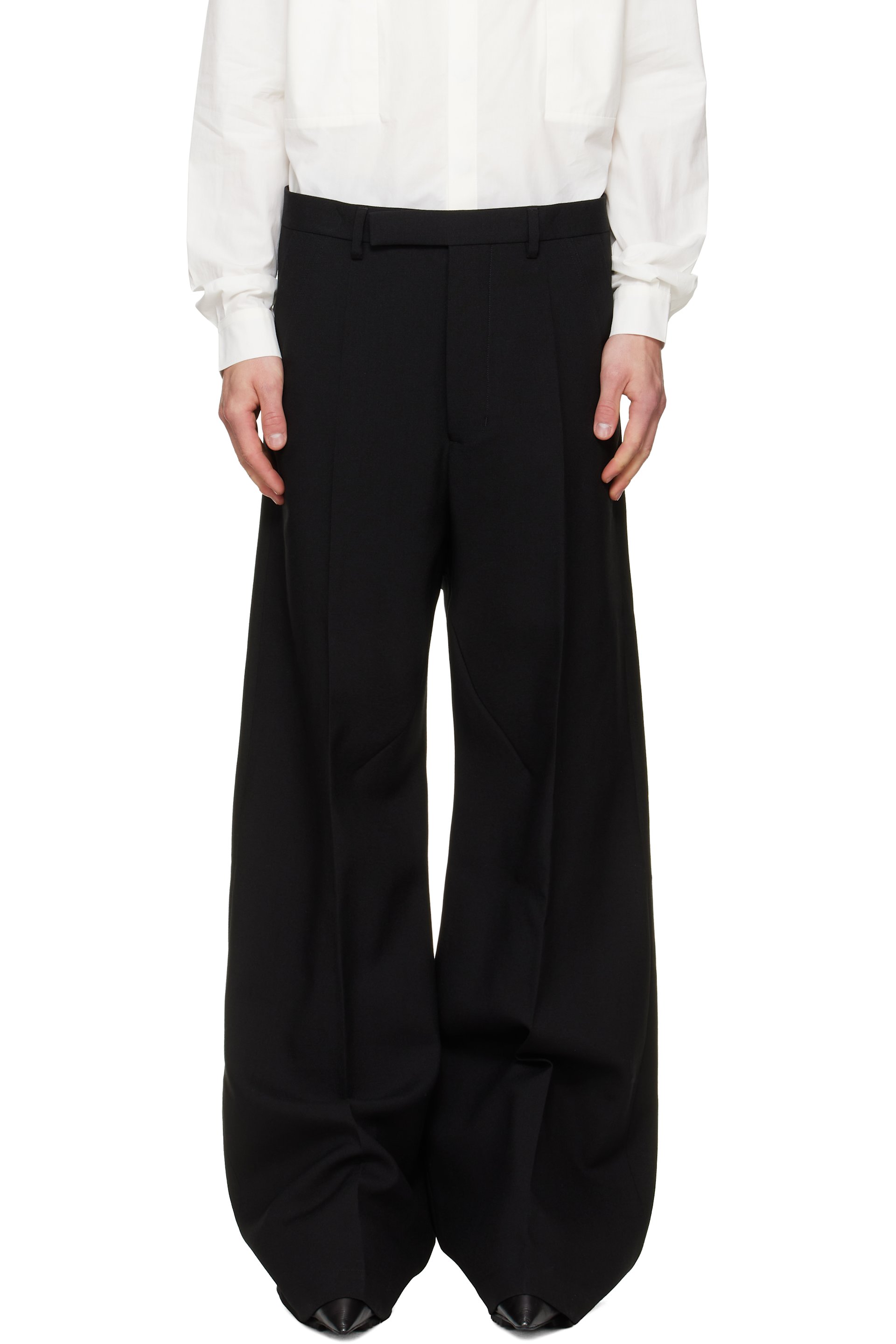 Rick Owens - Pantalon ample façon costume noir - Tower