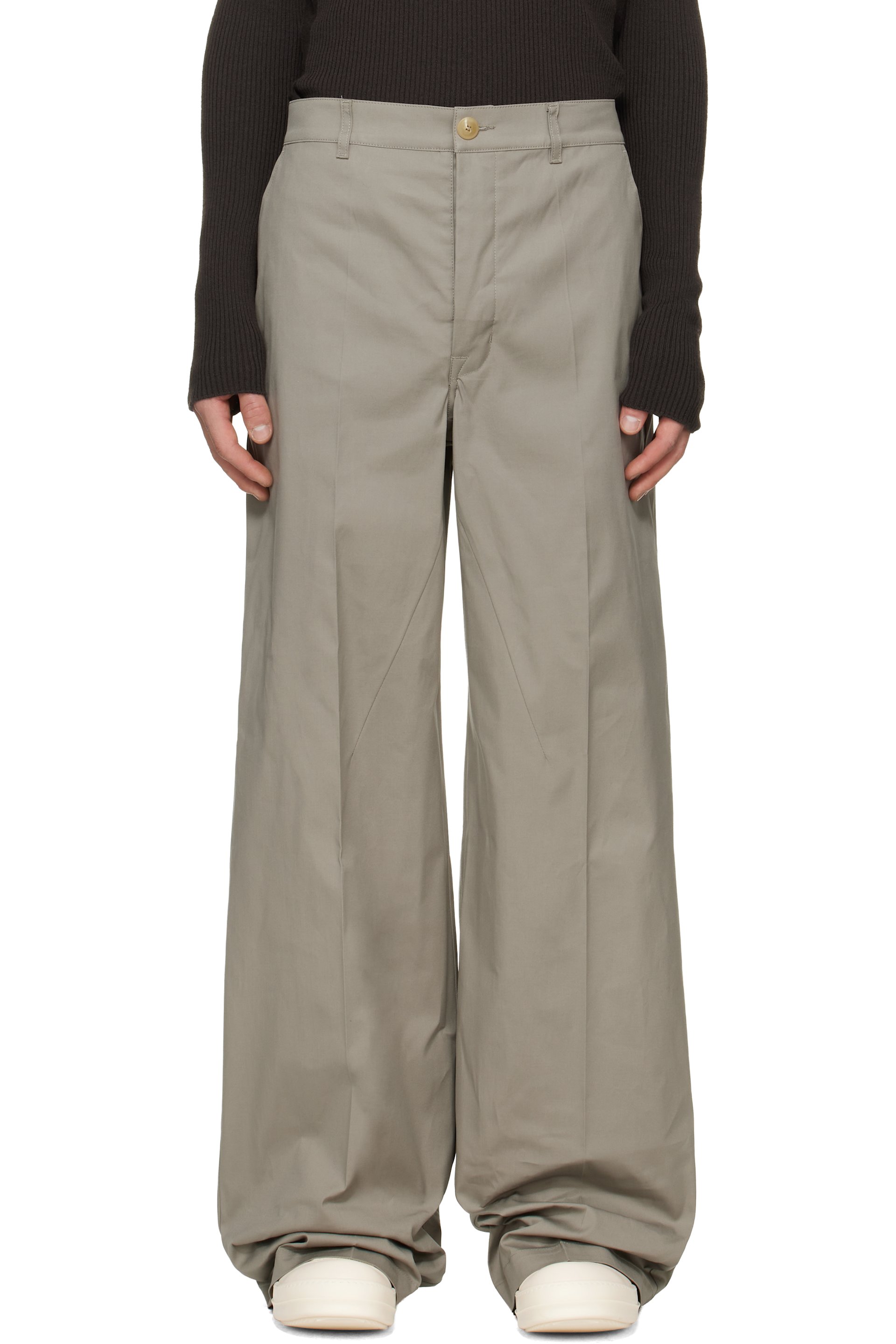 Rick Owens - Taupe Tower Work Trousers