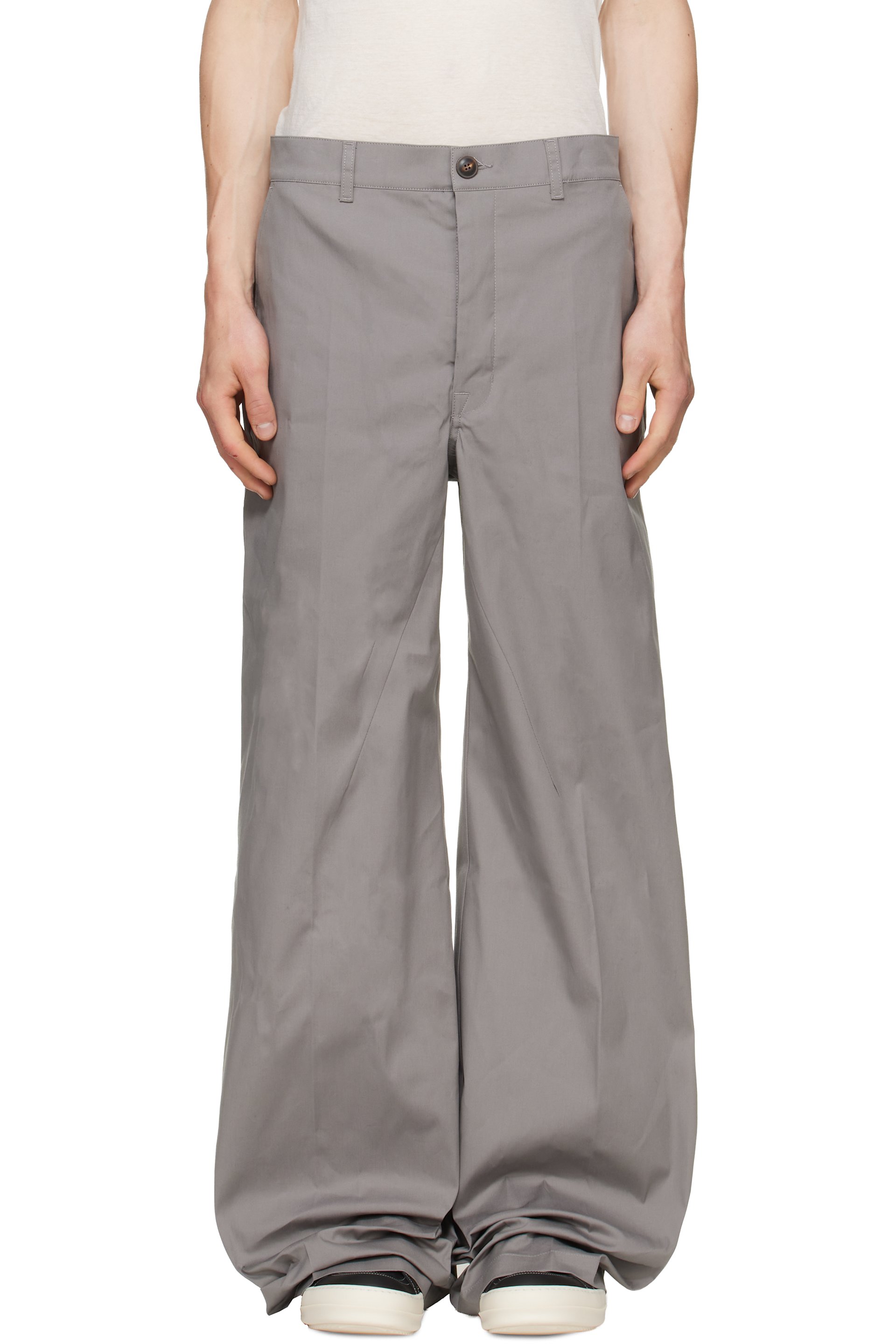 Rick Owens - Pantalon de travail gris - Tower