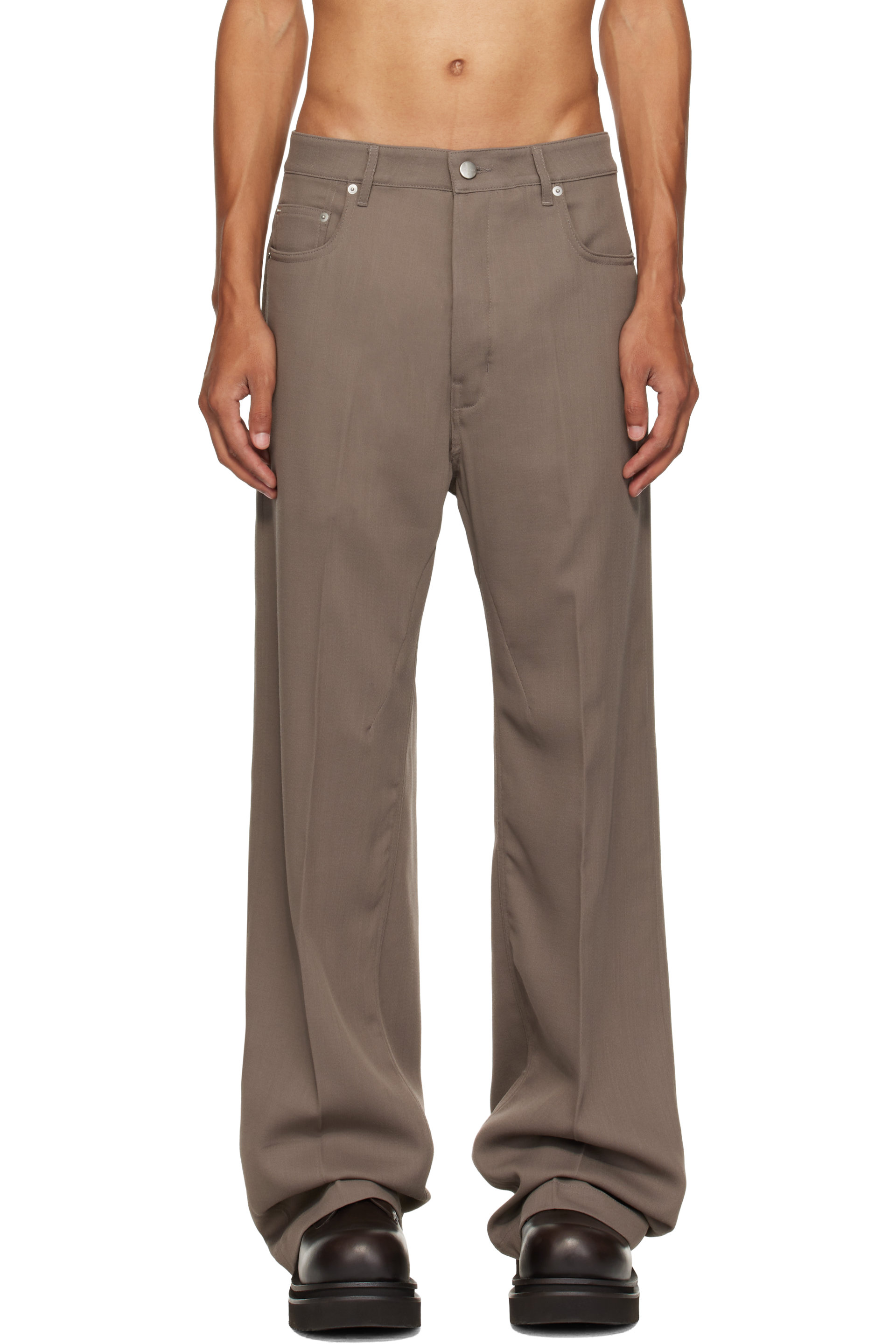 Rick Owens - Taupe Tower Geth Trousers