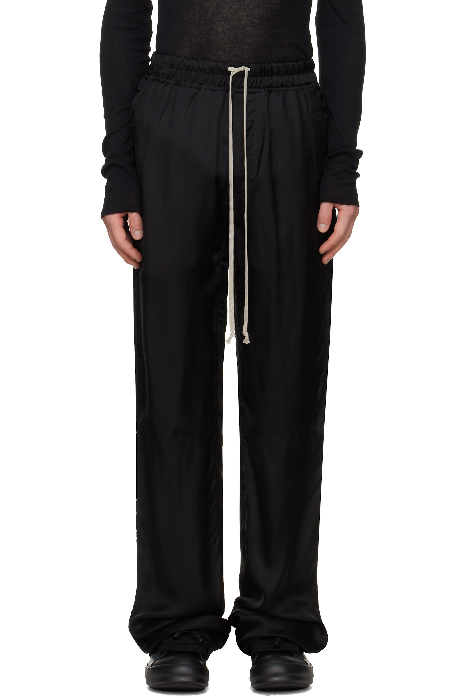 Rick Owens - Black Tower Dietrich Drawstring Trousers