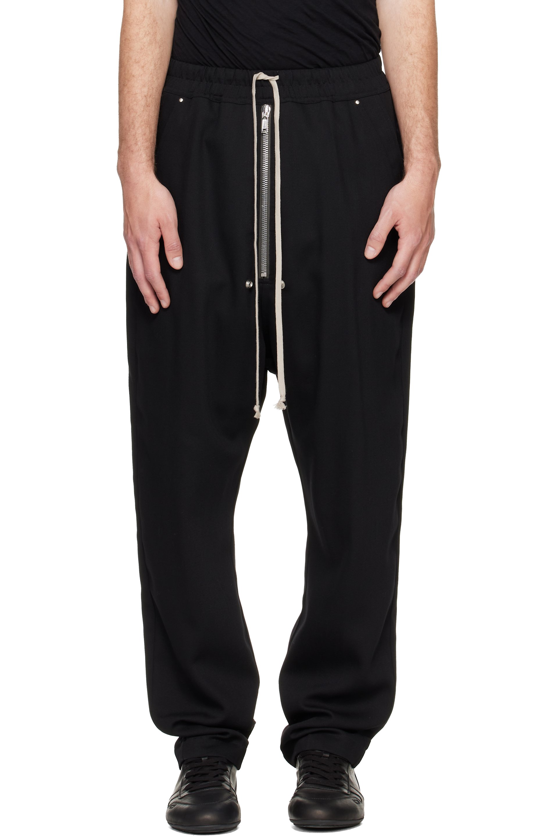 Rick Owens - Pantalon noir à glissière Bela - Tower