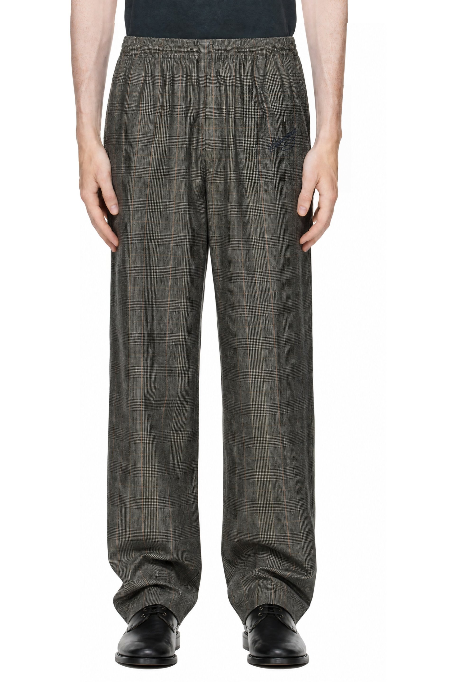 WILLY CHAVARRIA - Gray Ruff Rider Track Pant Trousers
