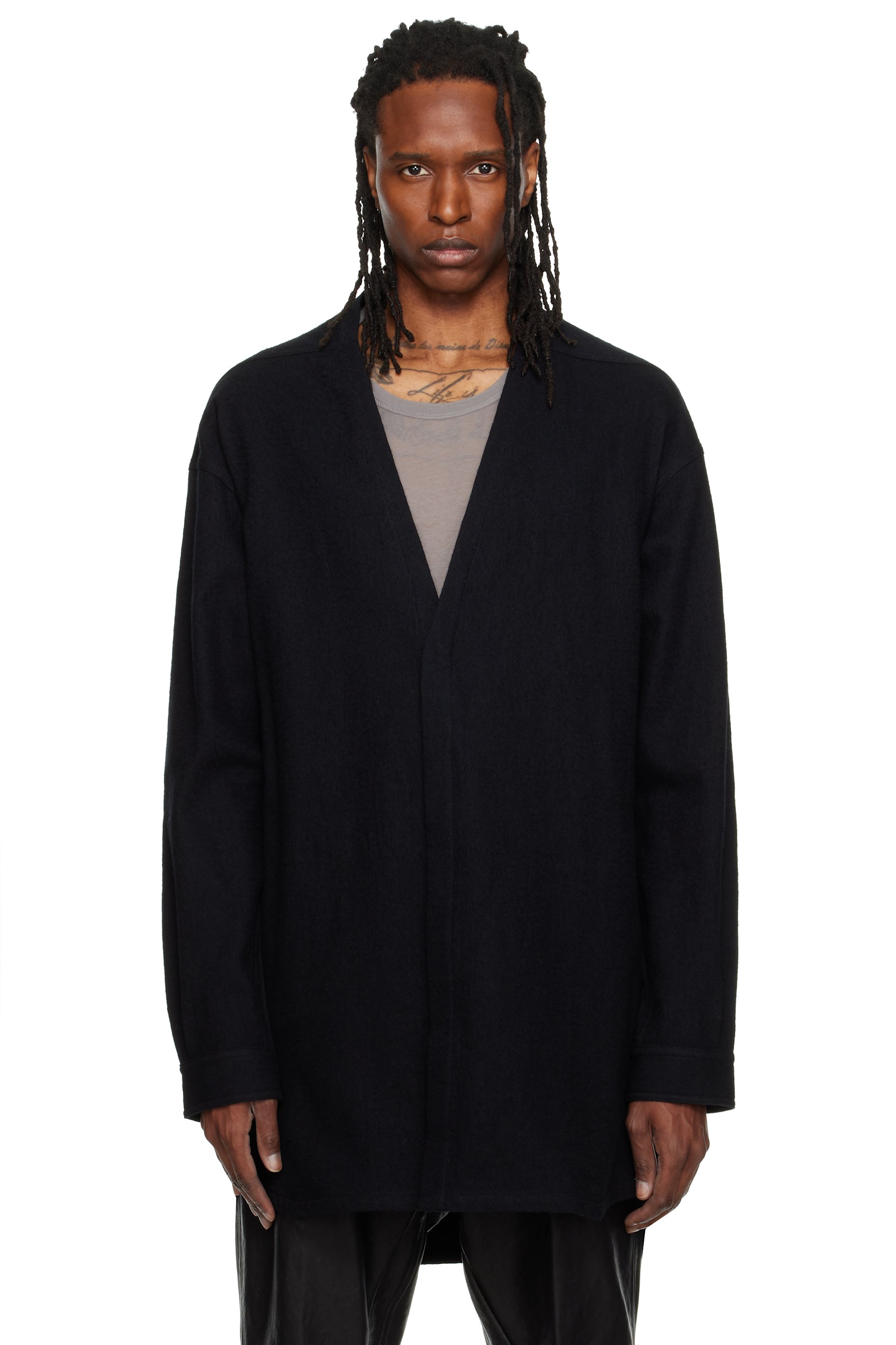 Rick Owens - Black Tower Concordian Shirt