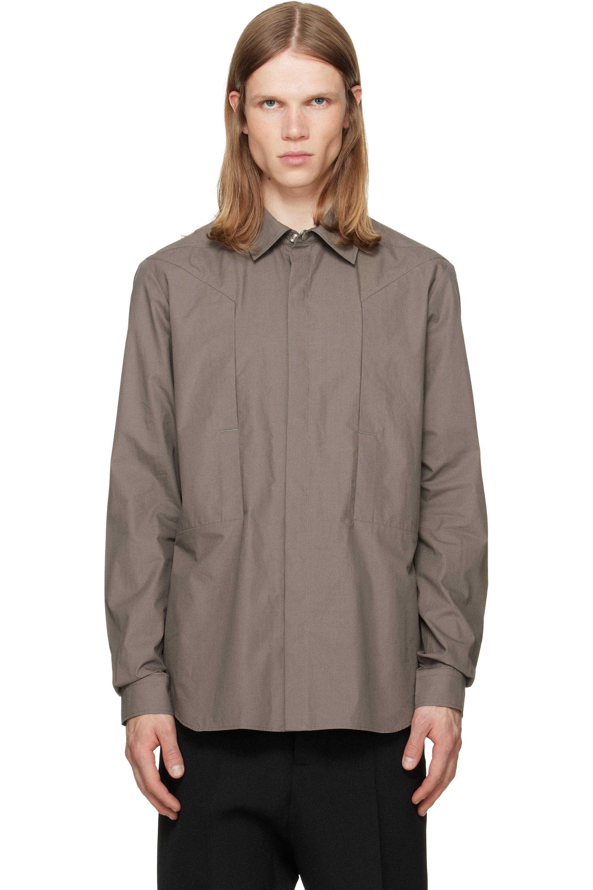 Rick Owens - Gray Tower Fogpocket Overshirt