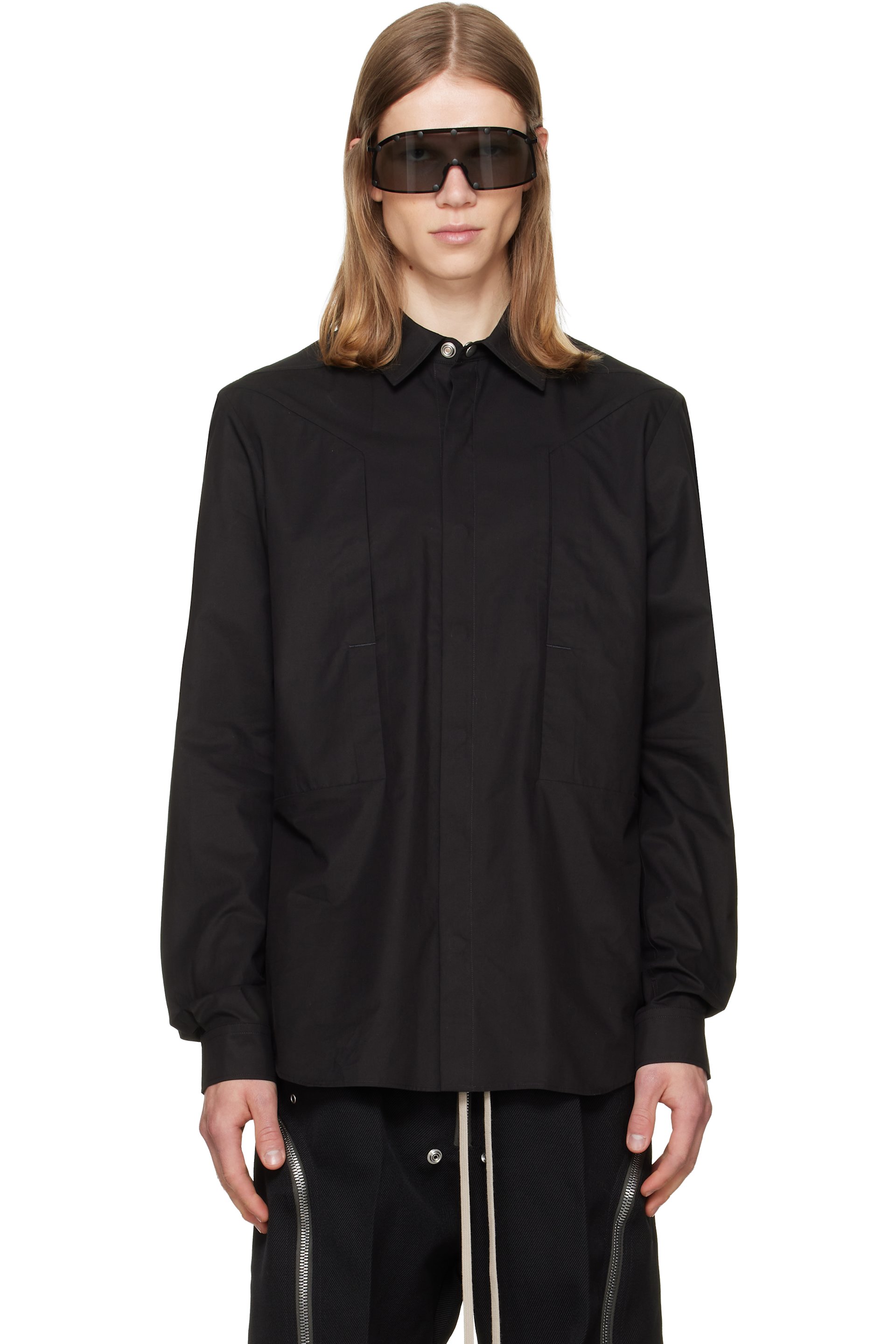 Rick Owens - Black Tower Fogpocket Overshirt