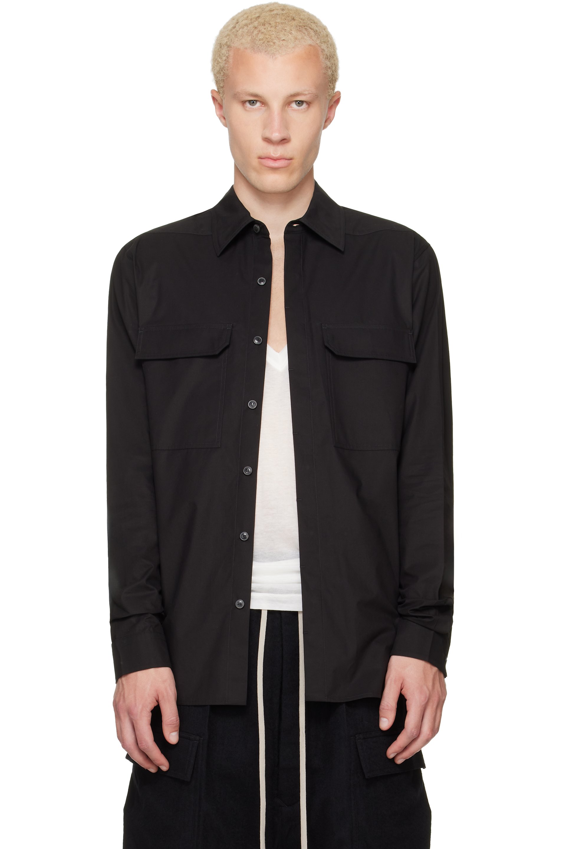 Rick Owens - Black Tower Work Shirt