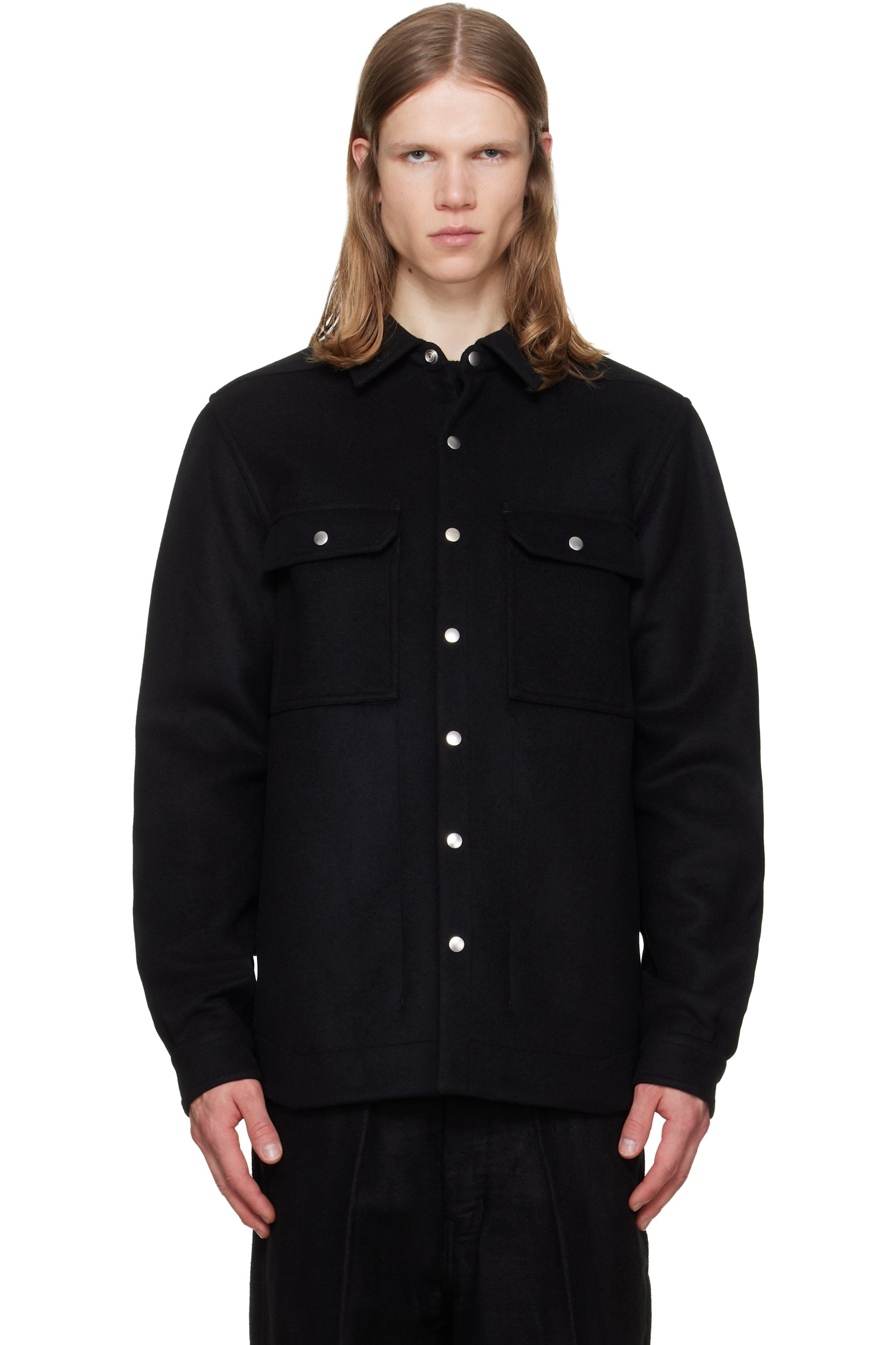 Rick Owens - Black Tower Overshirt
