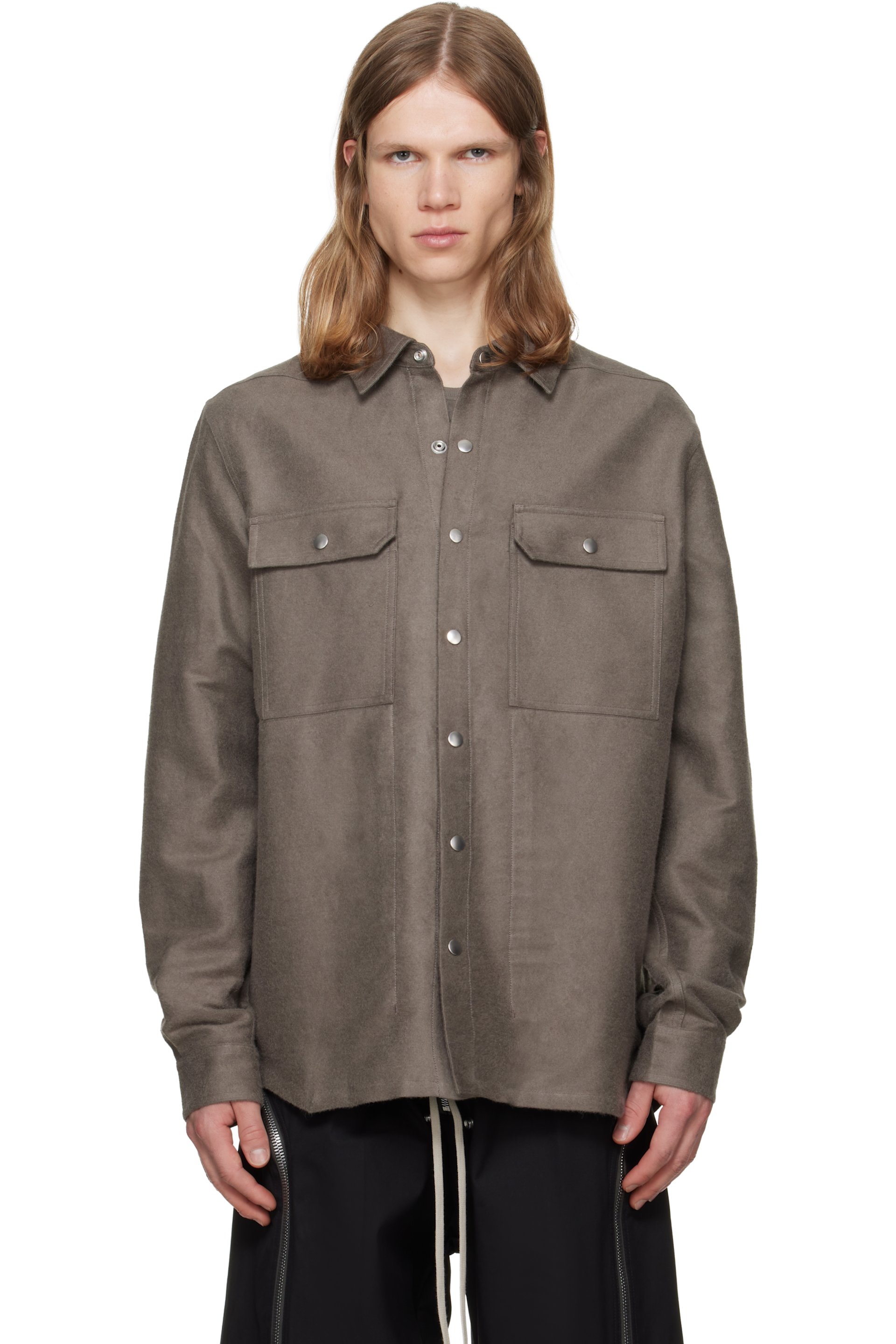 Rick Owens - Gray Tower Overshirt