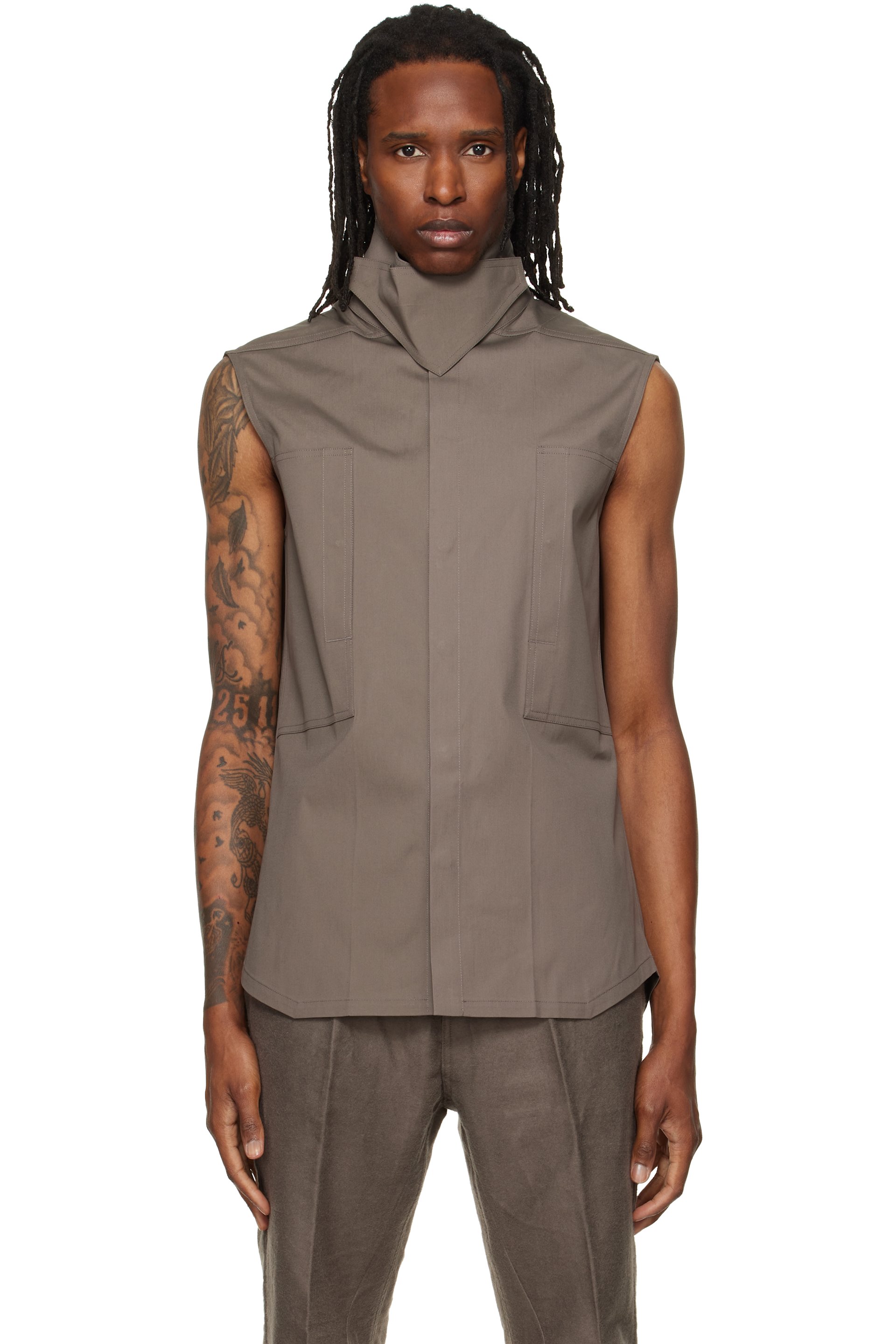 Rick Owens - Gray Tower SL Outershirt