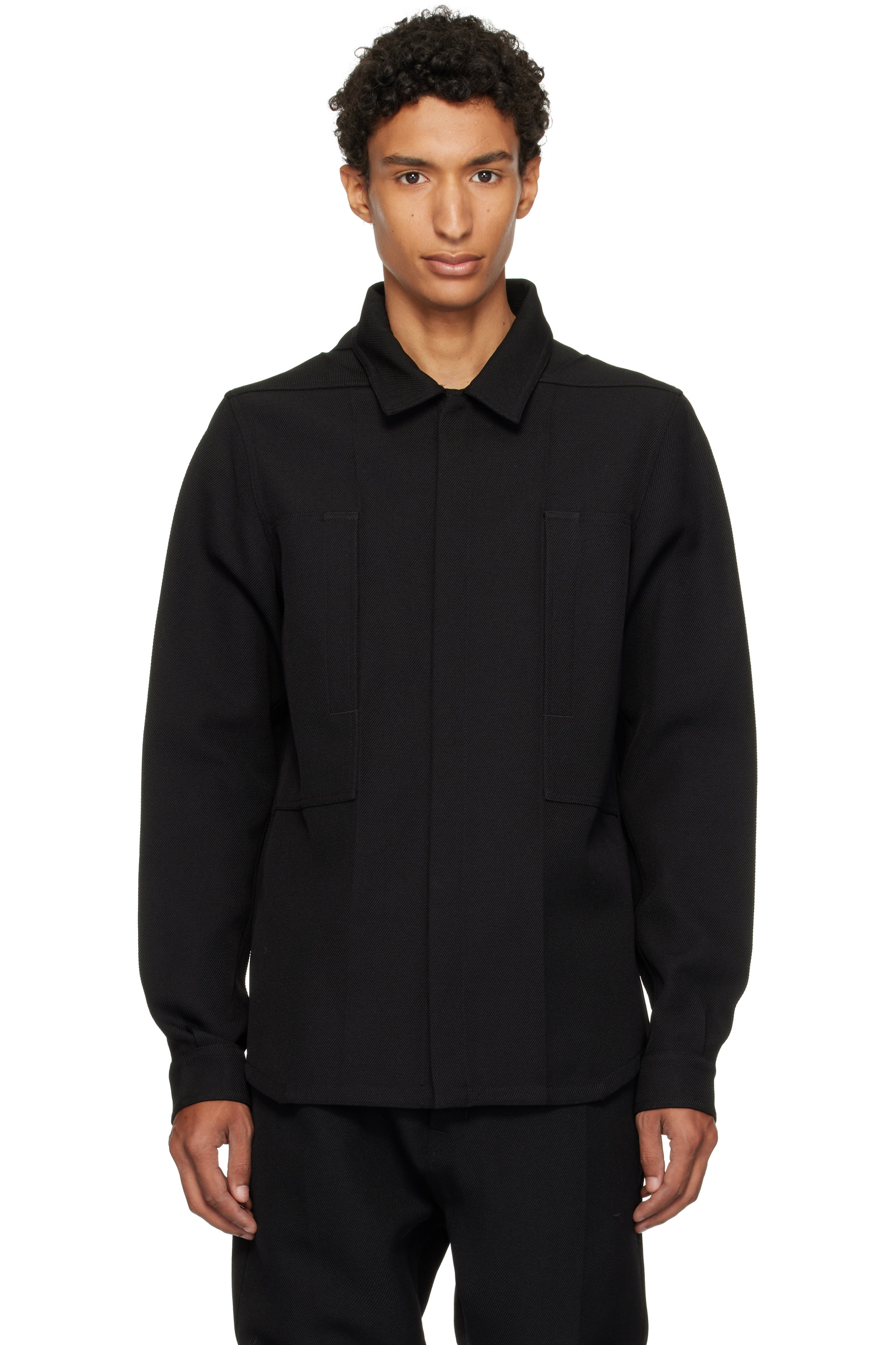 Rick Owens - Black Tower Outershirt Jacket