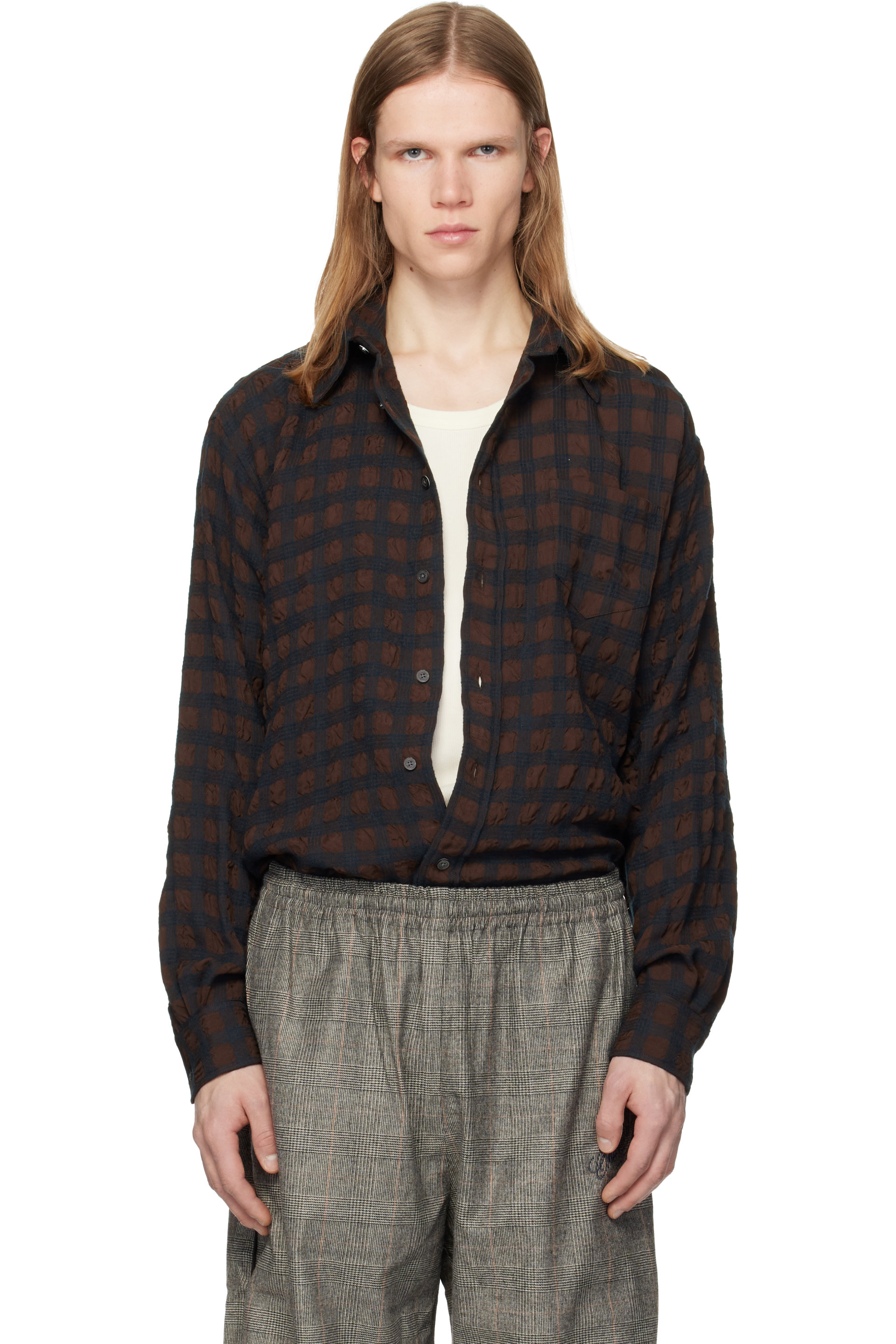 WILLY CHAVARRIA - Brown & Black Veterano Shirt