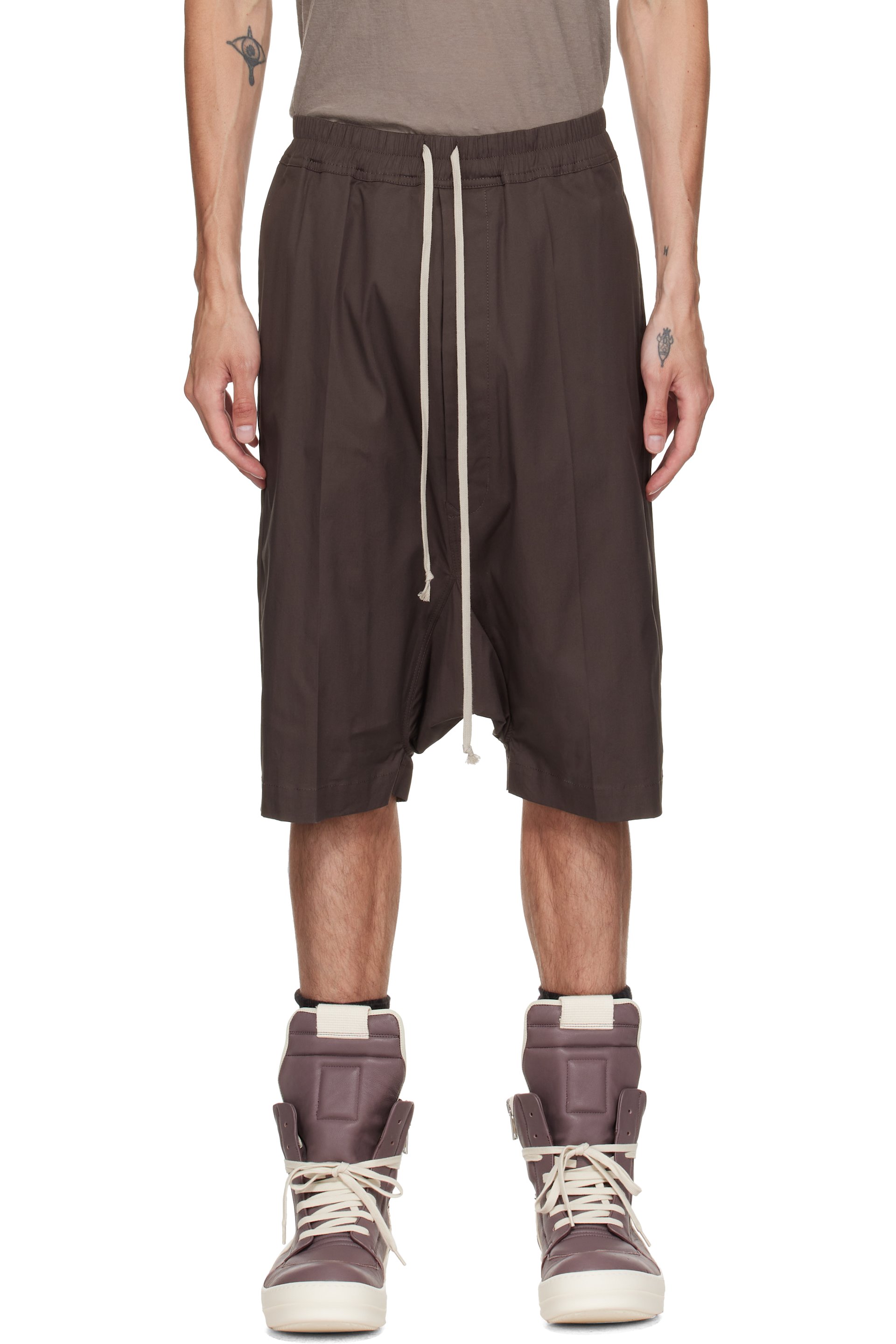 Rick Owens - Short Pods gris - Tower