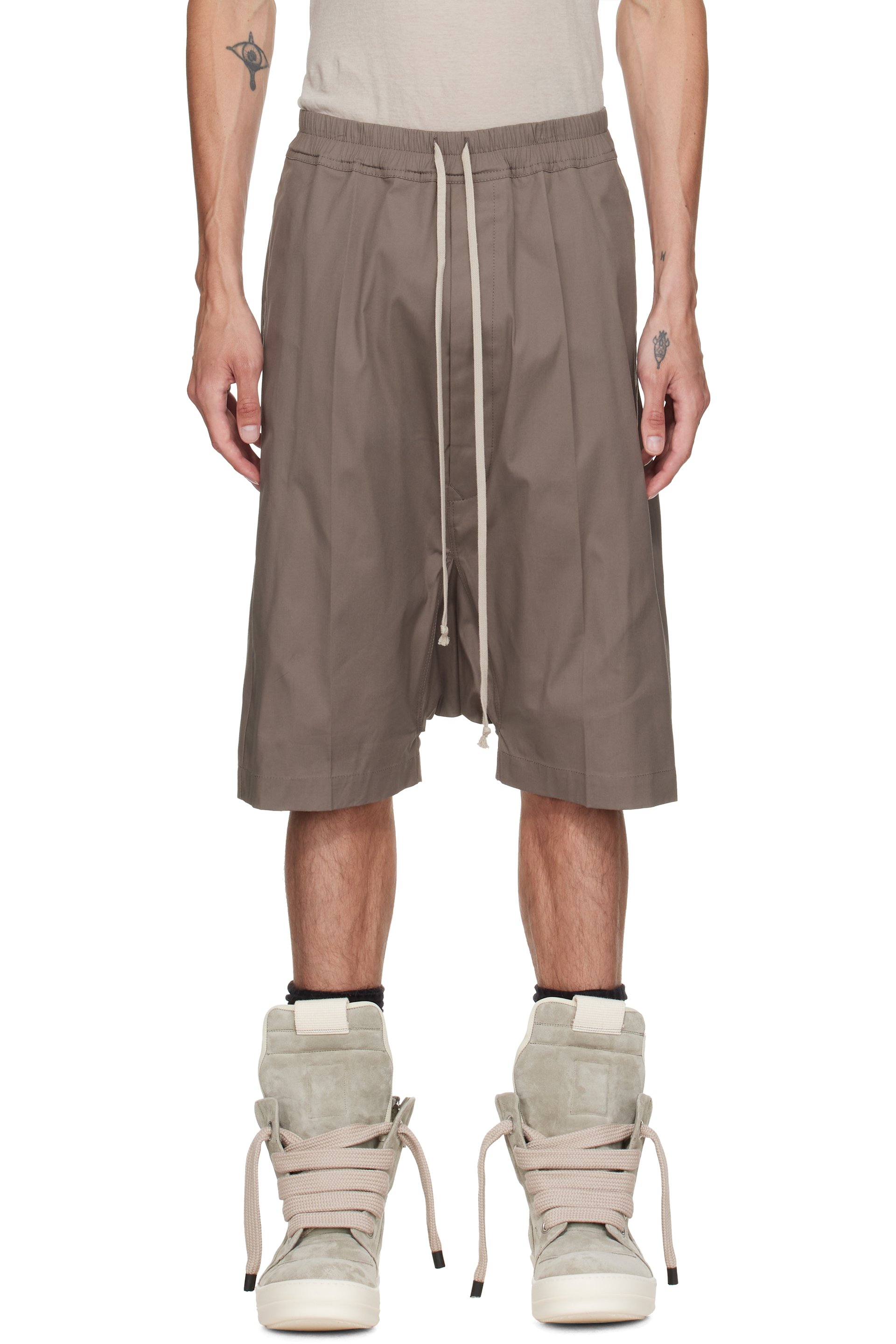Rick Owens - Short Pods gris - Tower