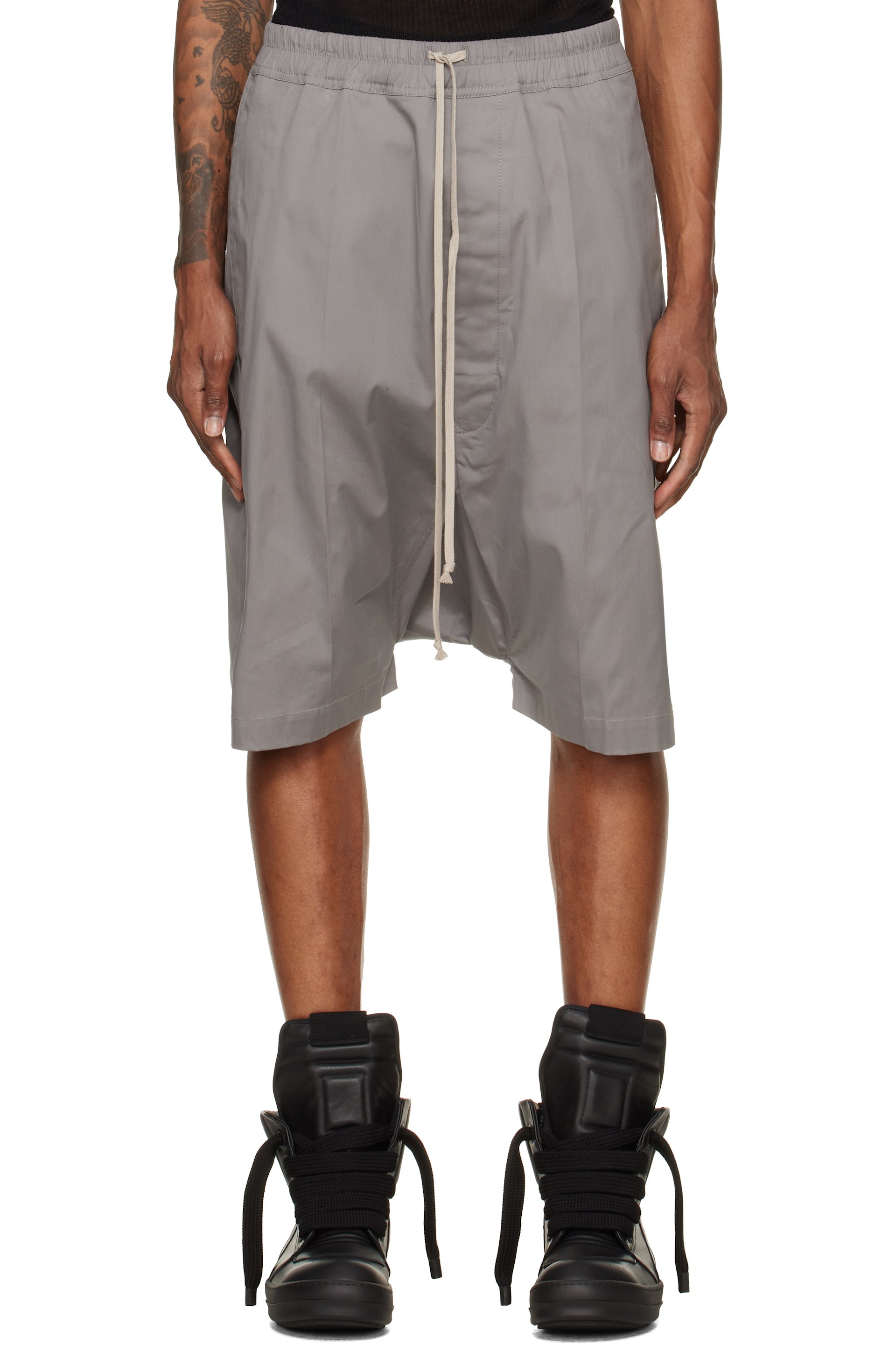 Rick Owens - Gray Tower Rick S Pods Shorts