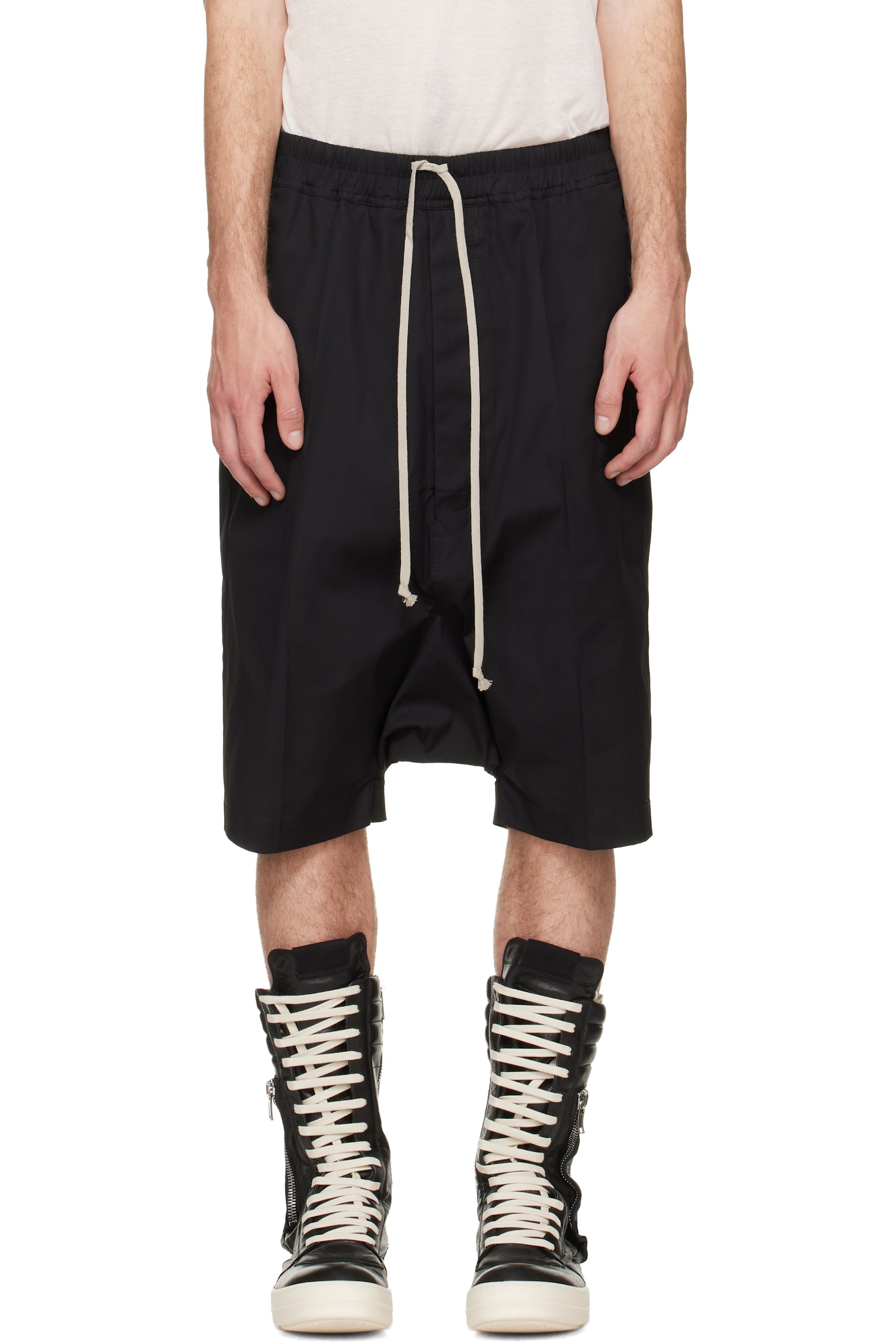 Rick Owens - Black Tower Ricks Pods Shorts
