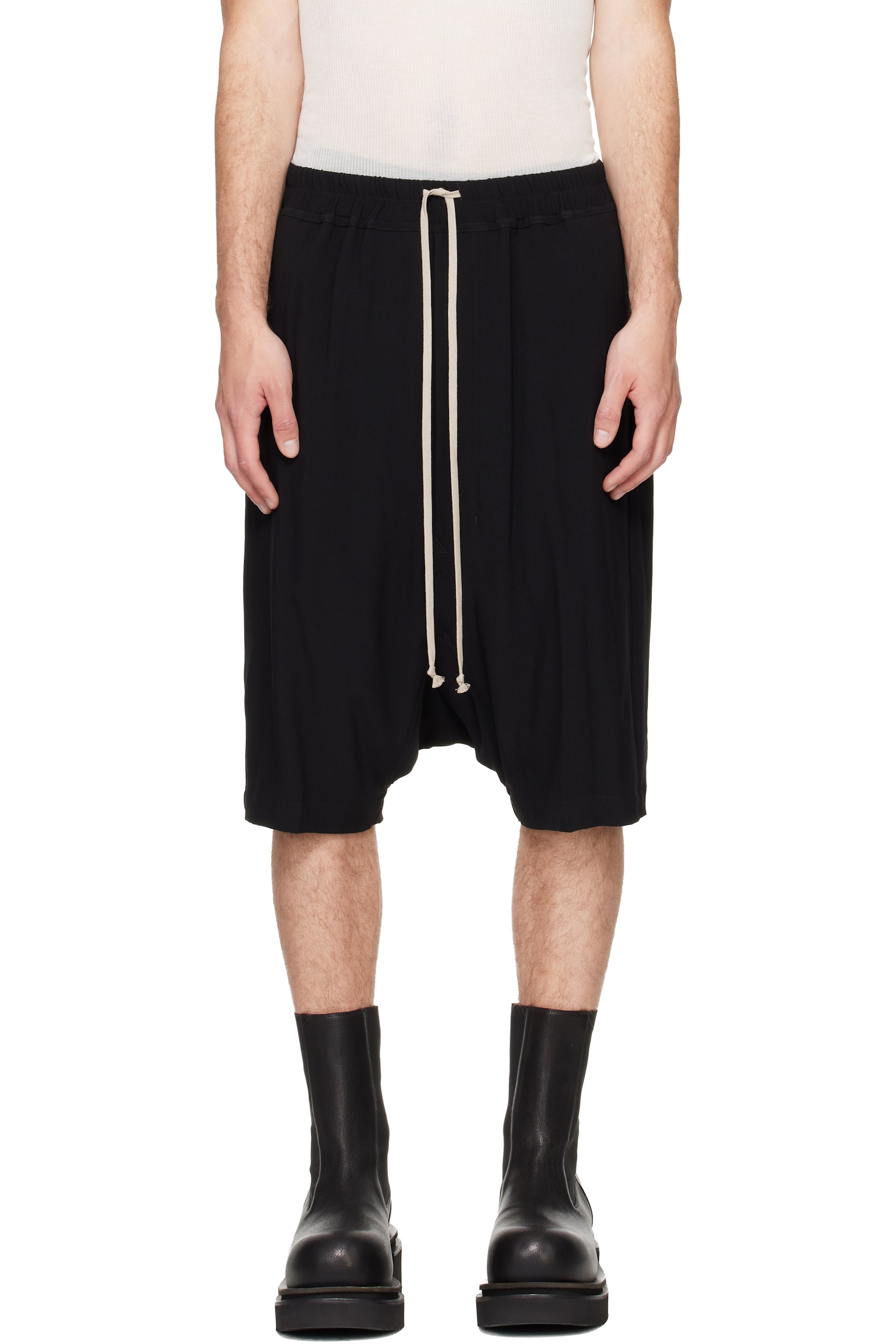 Rick Owens - Black Tower Ricks Pods Shorts
