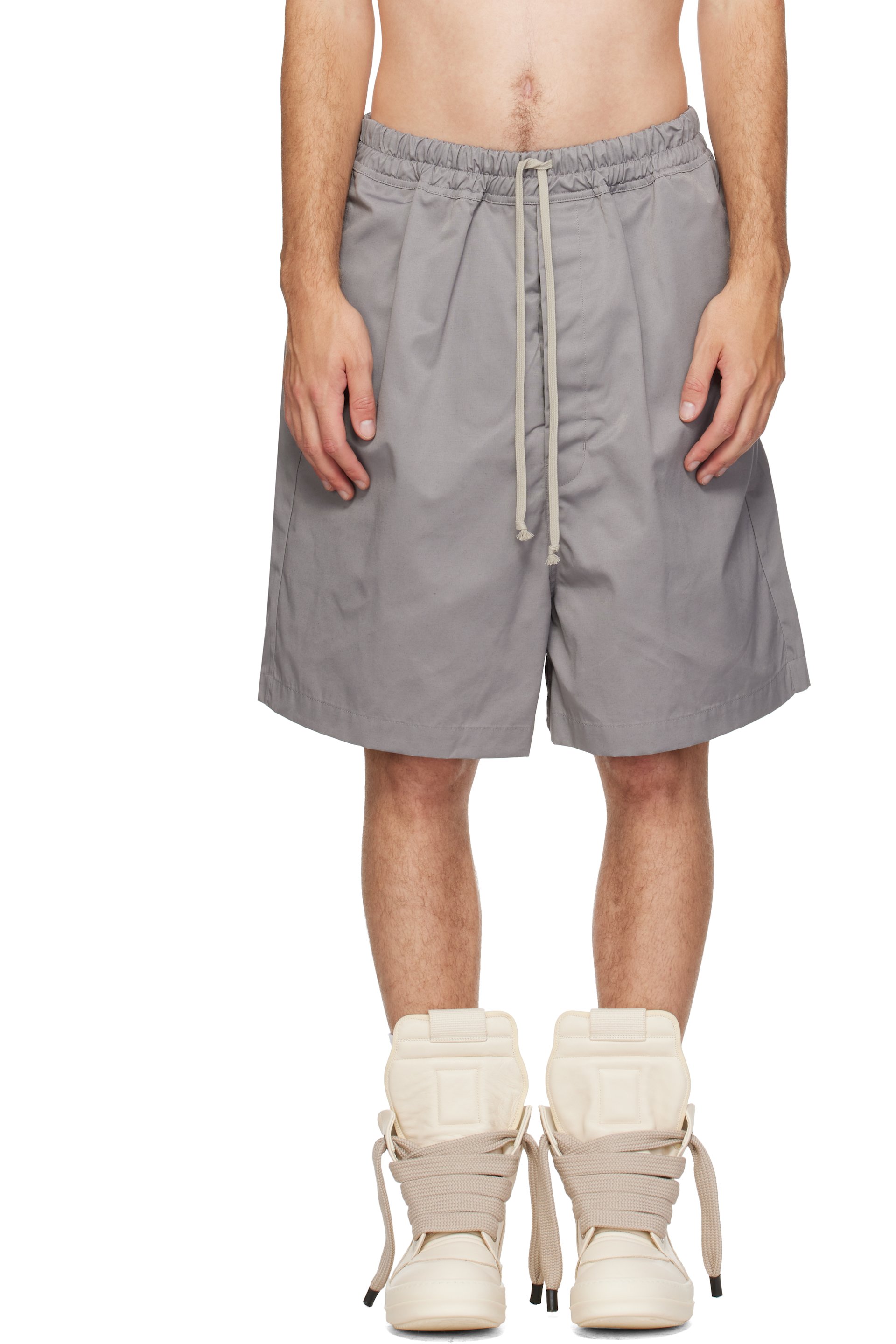 Rick Owens - Gray Tower Faun Shorts