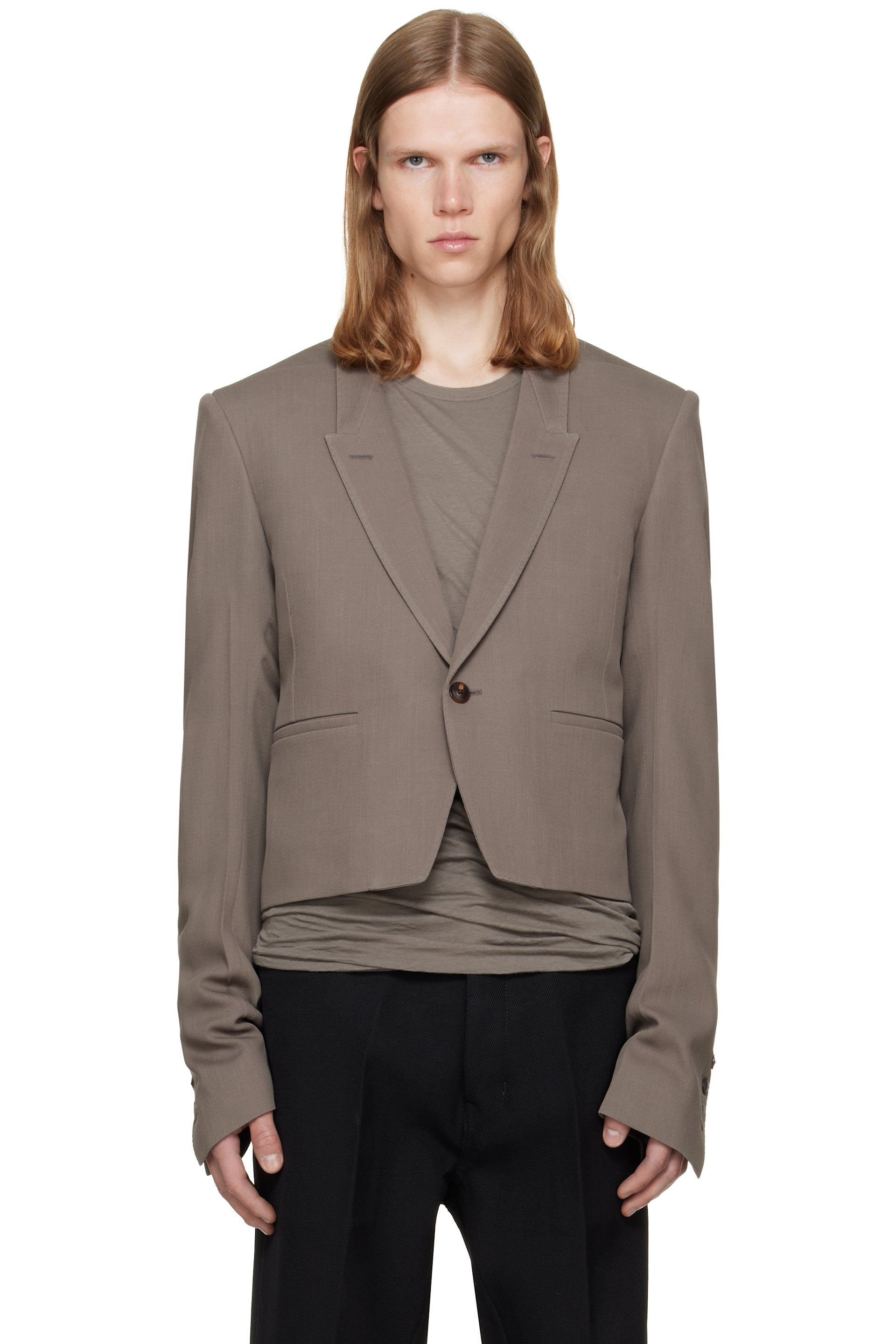 Rick Owens - Taupe Tower Alice Jkt Blazer