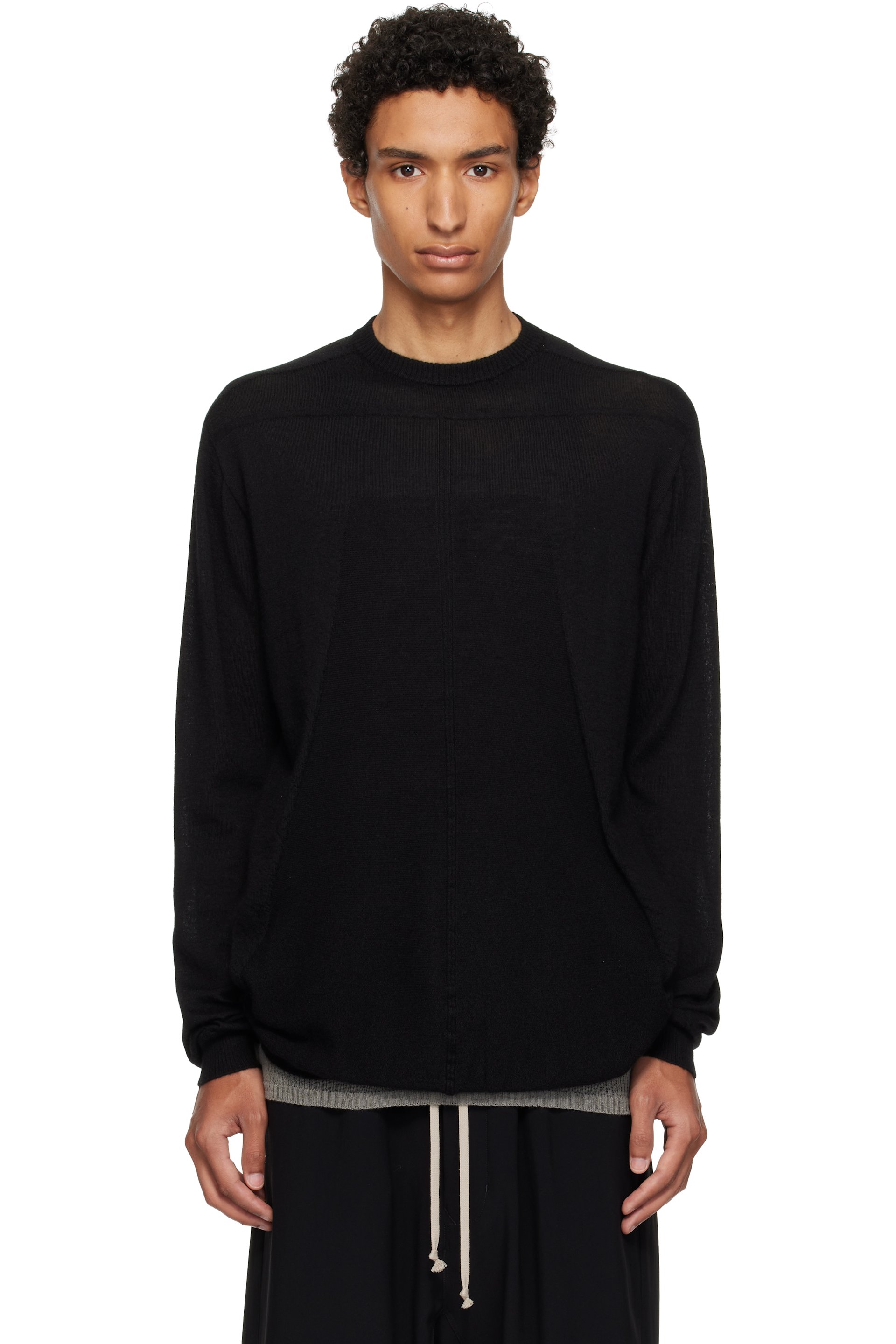 Rick Owens - Black Tower Oversized Level Sweater