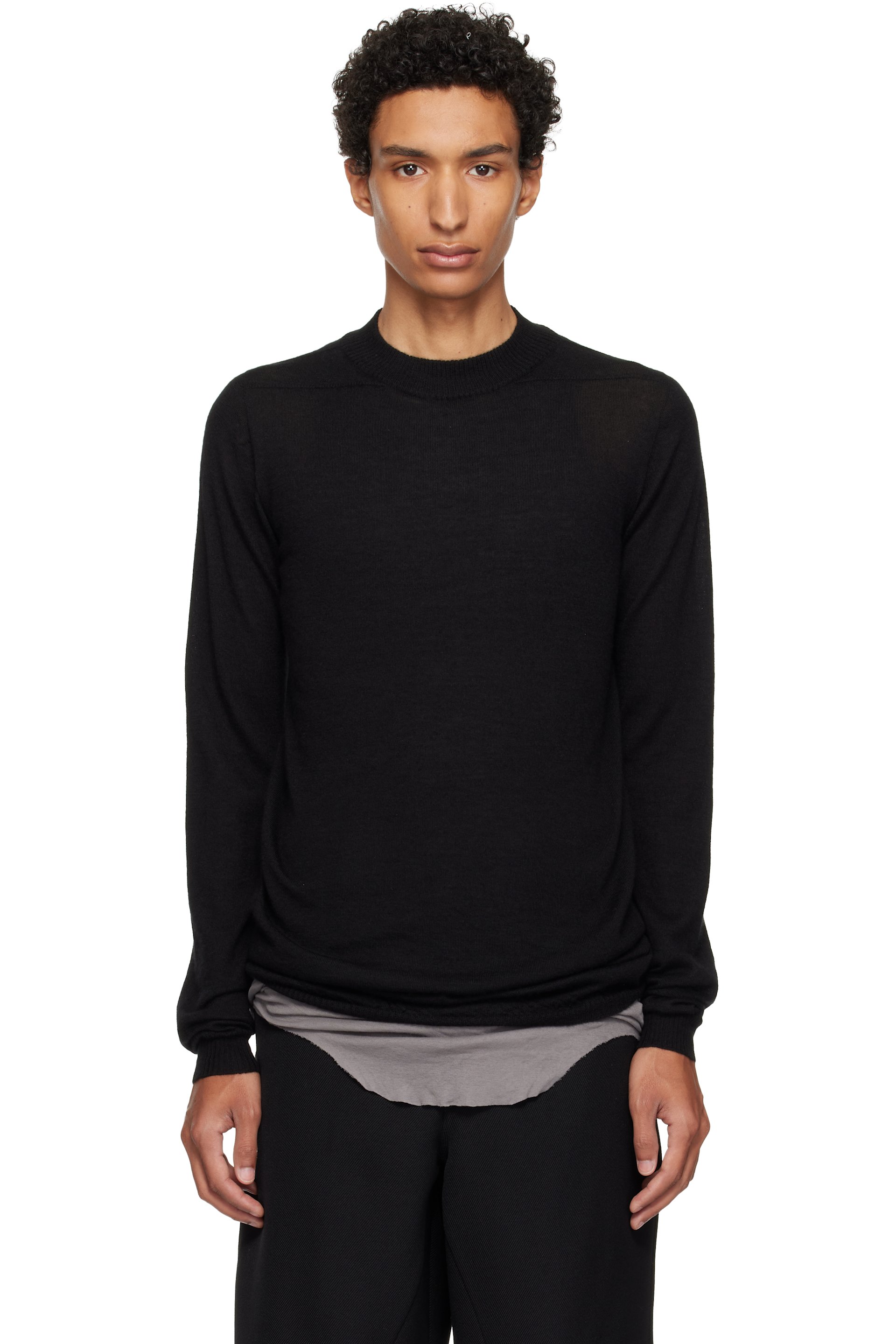 Rick Owens - Black Tower Level Lupetto Sweater