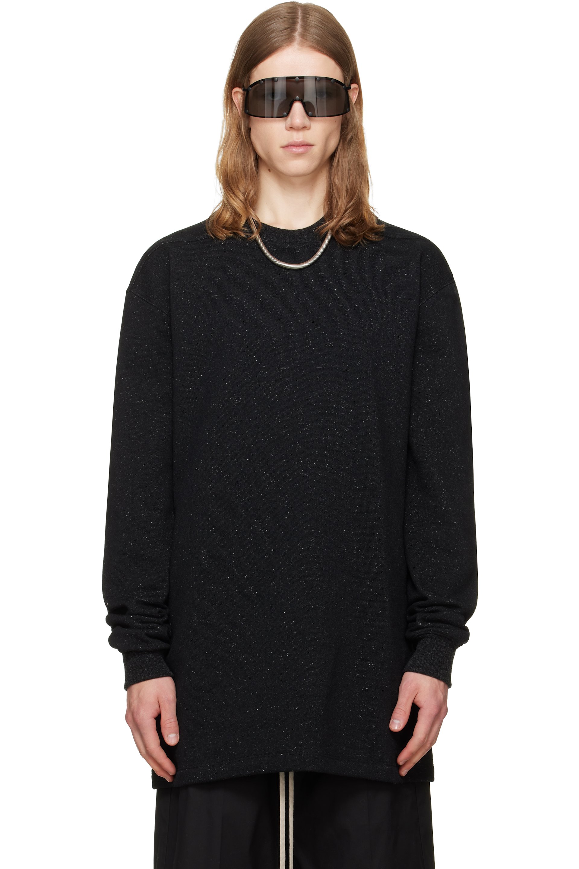 Rick Owens - Black Tower Jumbo LS Sweatshirt