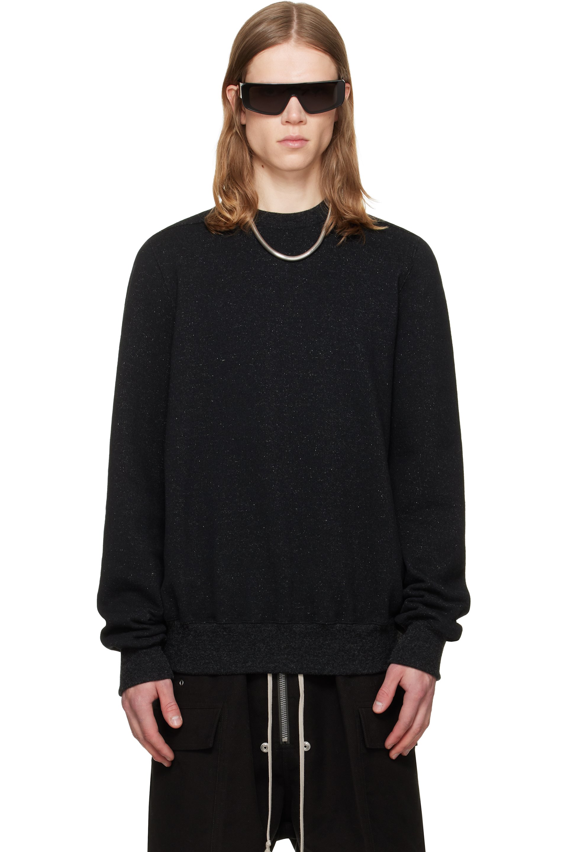 Rick Owens - Black Tower Crewneck Sweatshirt