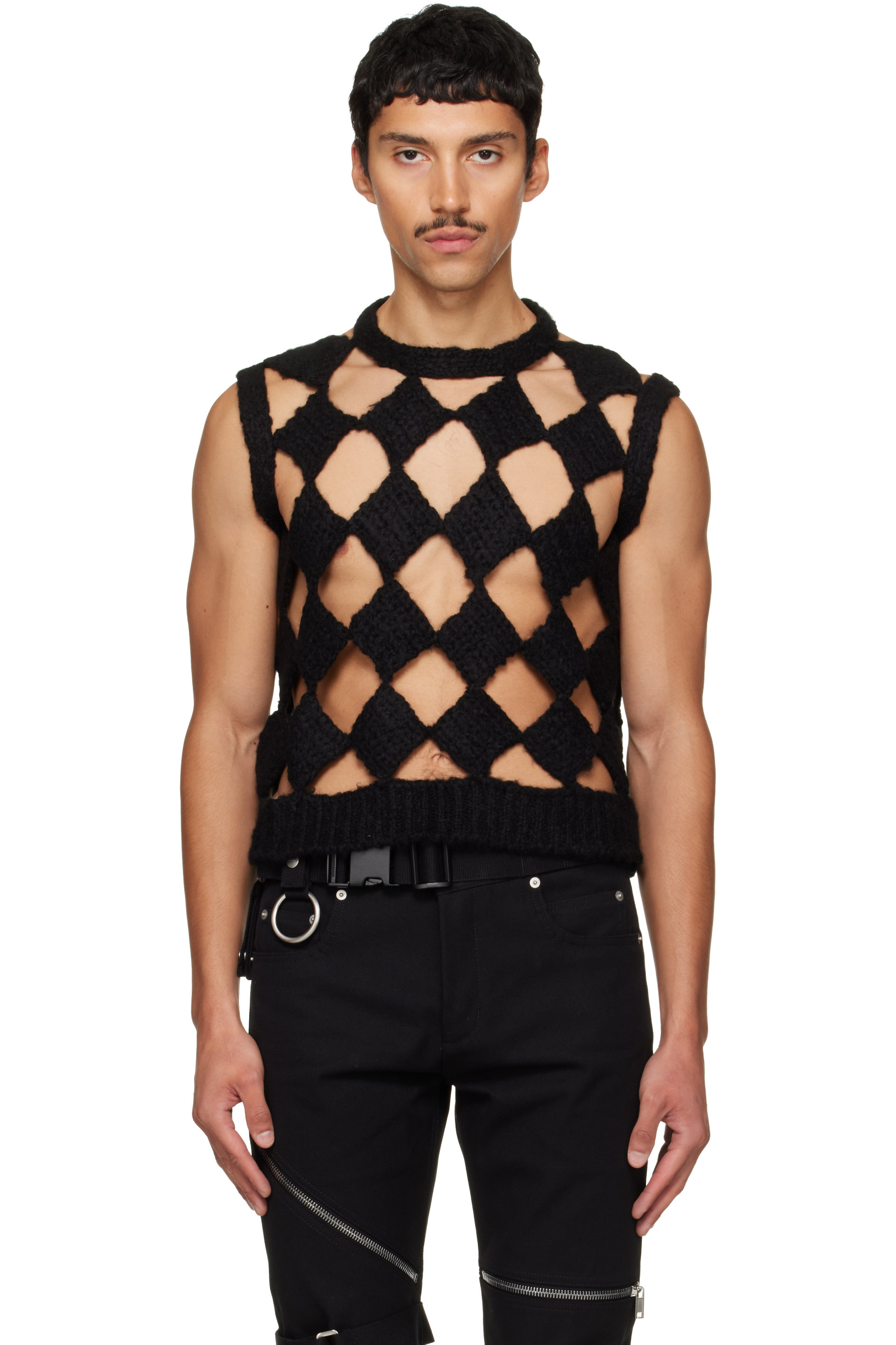 Rick Owens - Black Tower Sarutanya Tank Top
