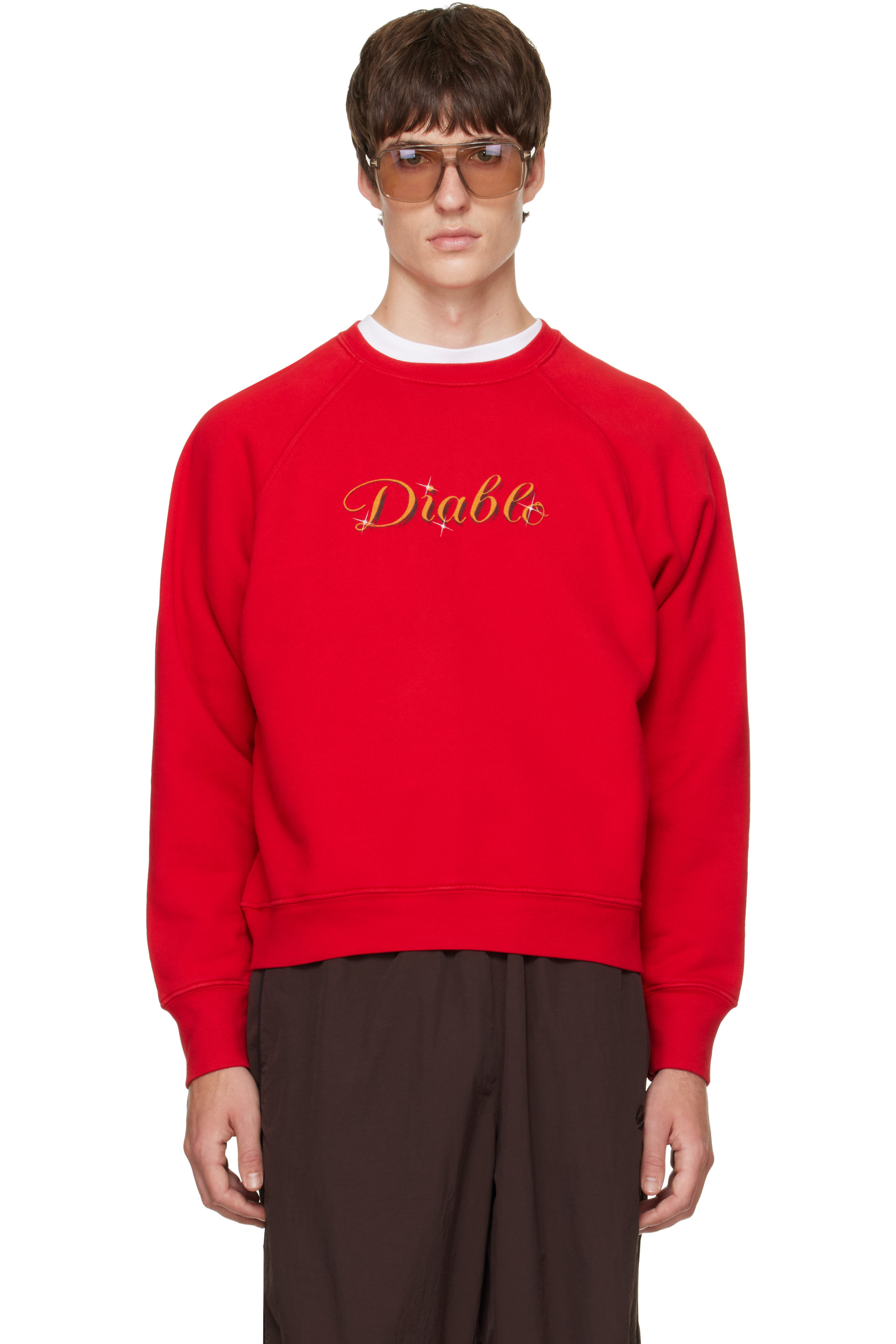 WILLY CHAVARRIA - Red 'Diablo' Raglan Standard Sweatshirt