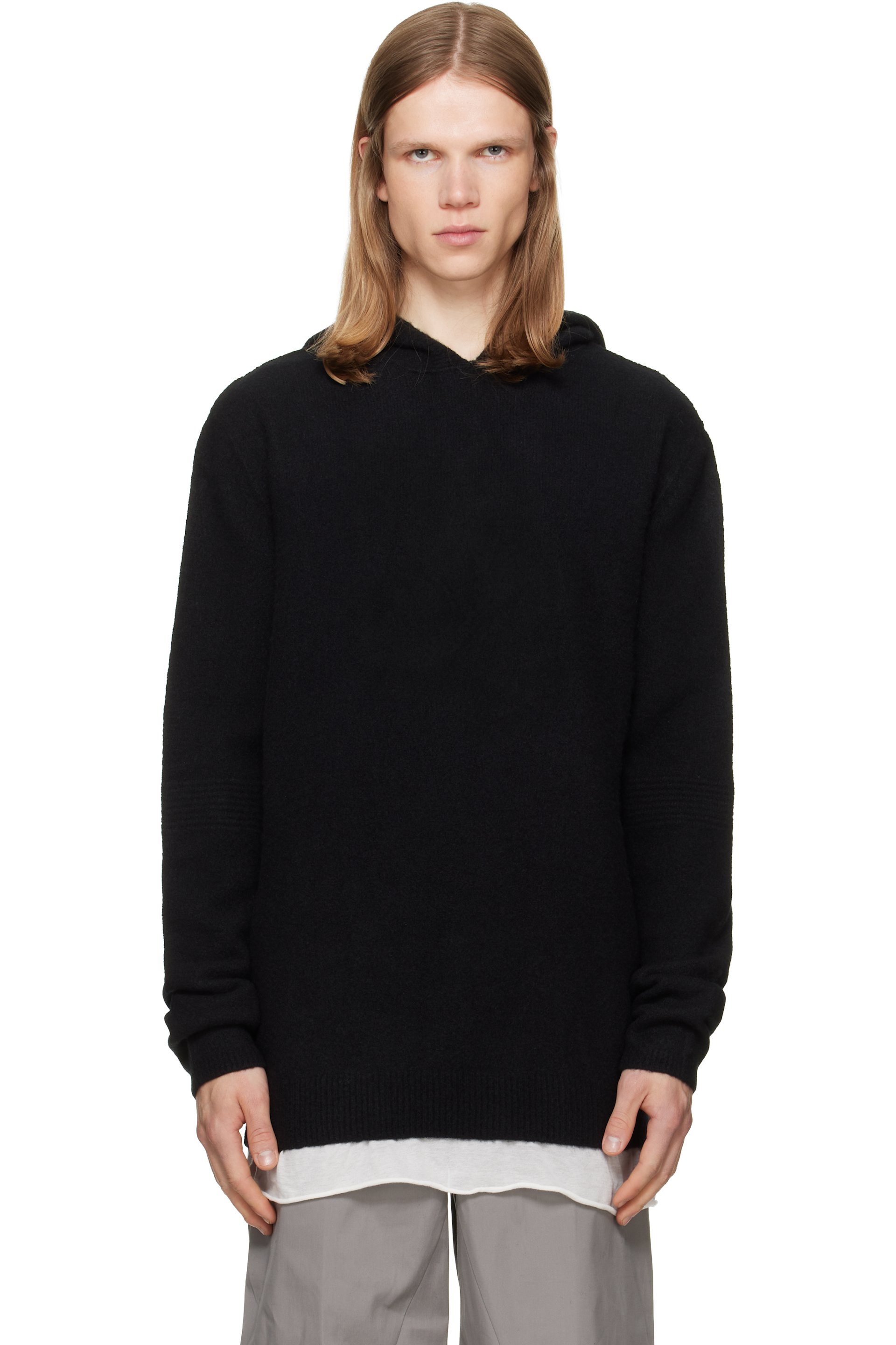 Rick Owens - Black Tower Pullover Hoodie
