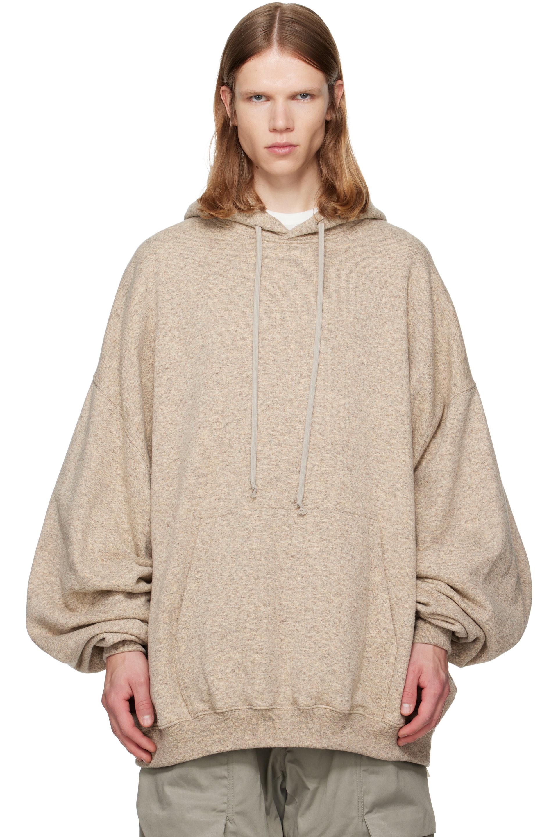 Rick Owens - Beige Tower Hun Hoodie