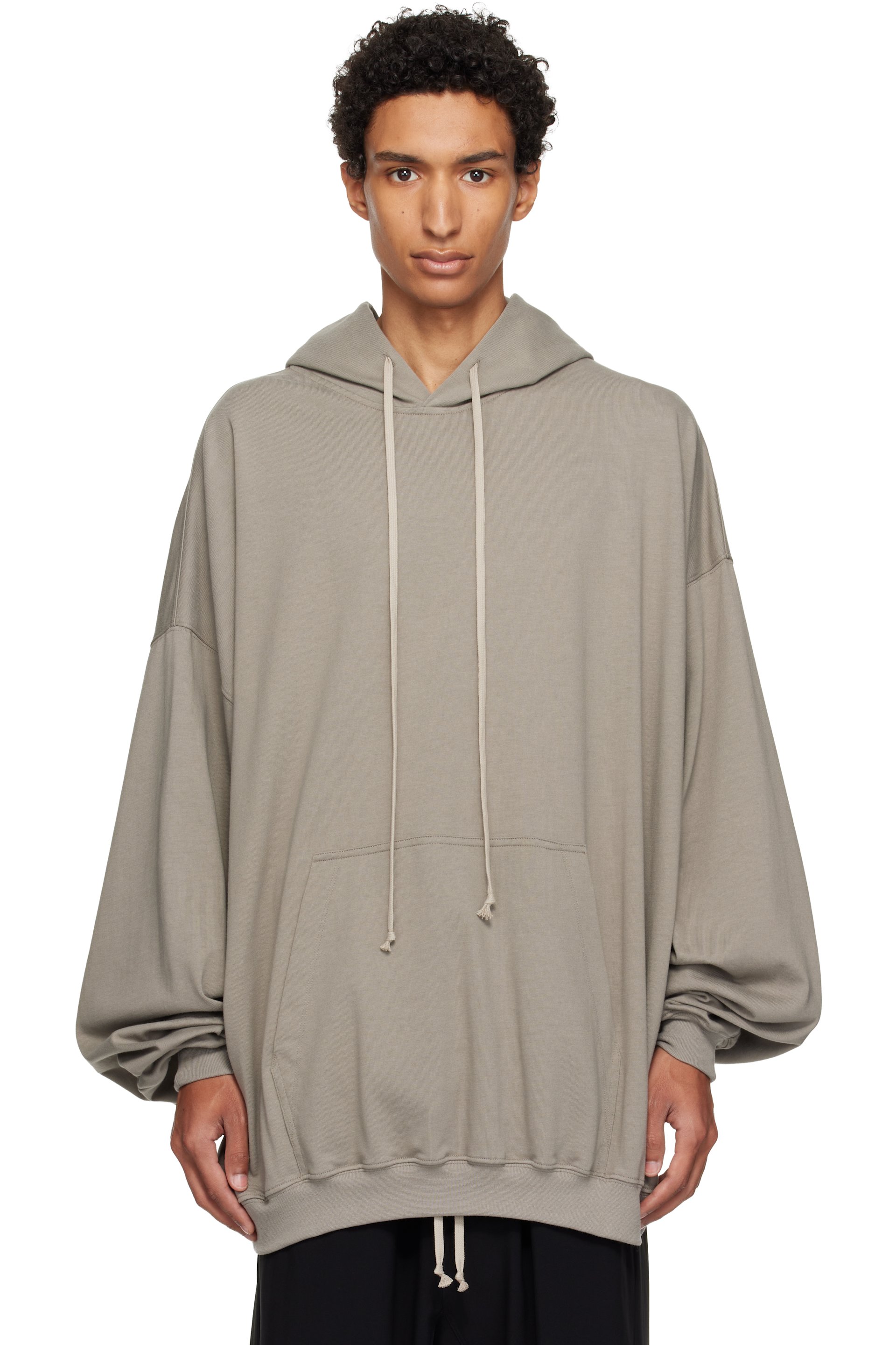 Rick Owens - Taupe Tower Hun Hoodie