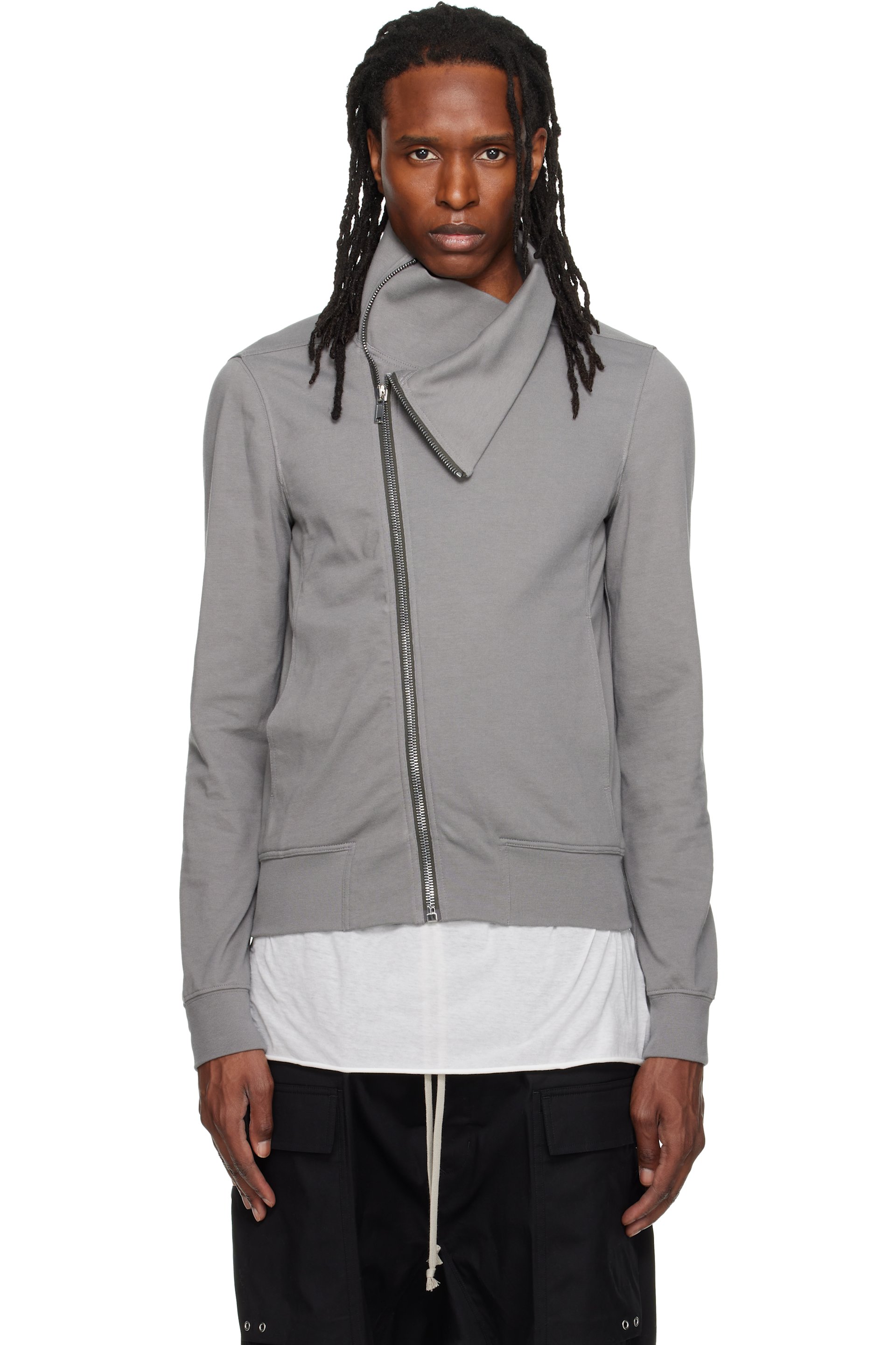Rick Owens - Gray Tower Bauhaus Jogger Track Jacket