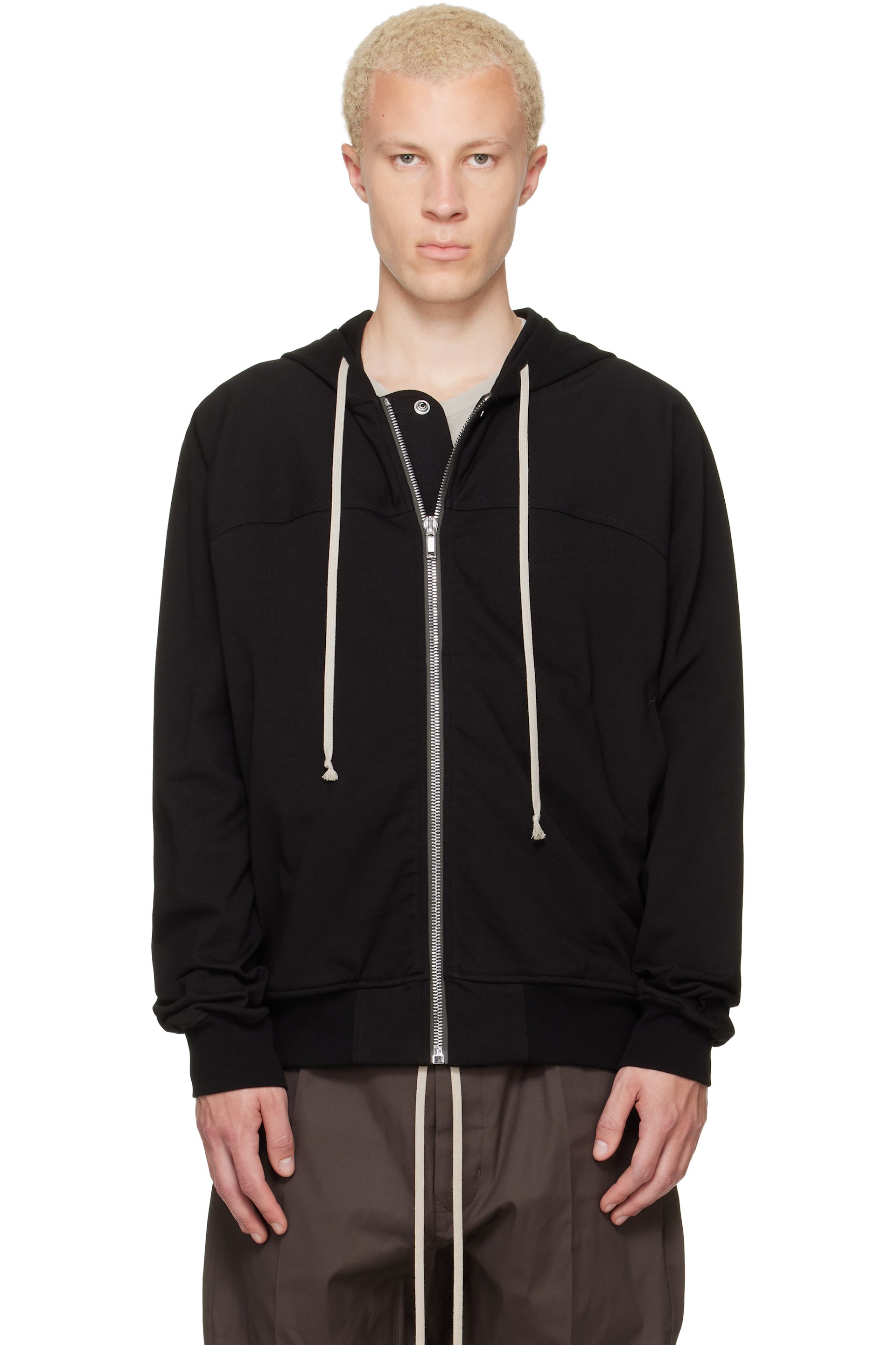 Rick Owens - Black Tower Windbreaker Hoodie