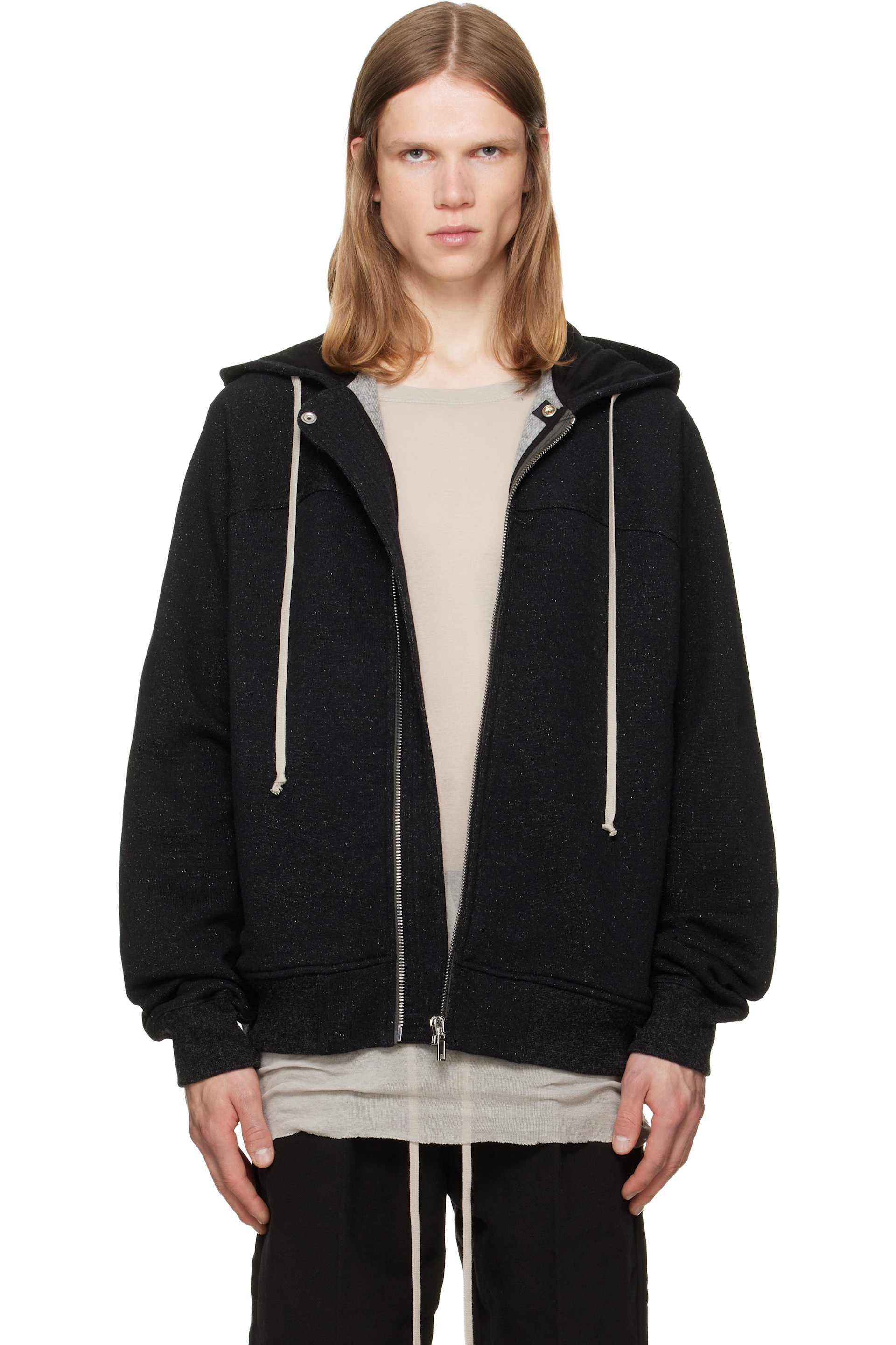 Rick Owens - Black Tower Windbreaker Hoodie
