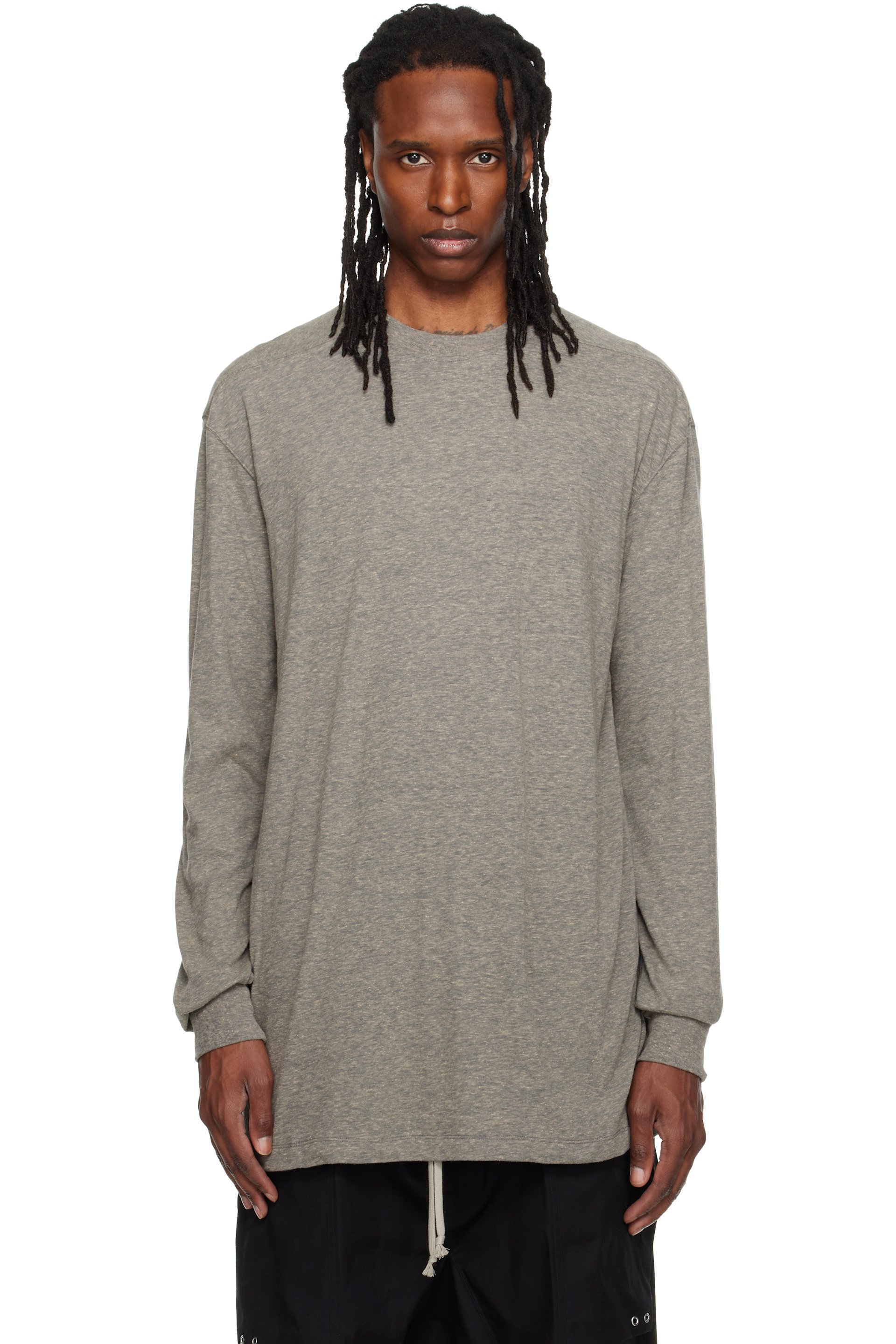 Rick Owens - Gray Tower Rick S Jumbo LS T-shirt