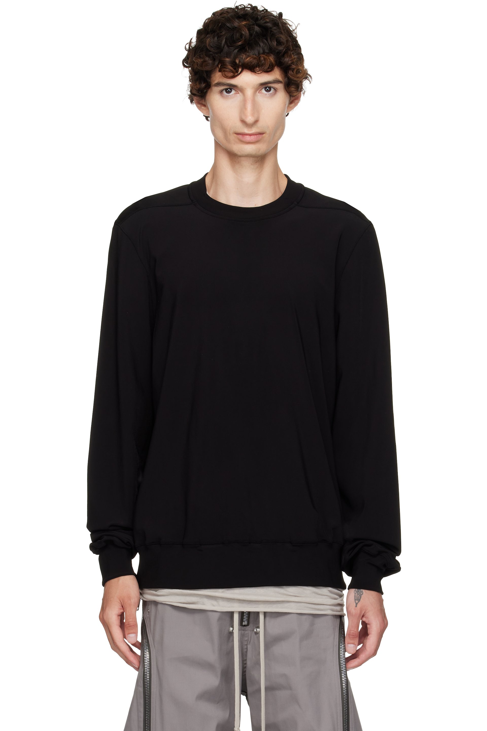 Rick Owens - Black Tower Crewneck Sweatshirt